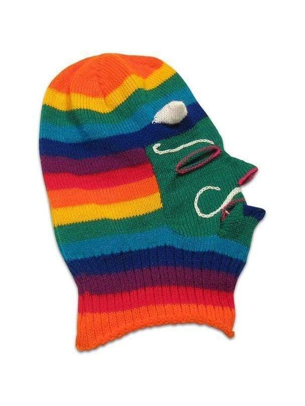 Knitted Mask - Waq'ollo - Rainbow Stripe - Image 5