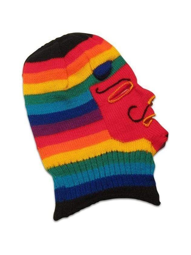 Knitted Mask - Waq'ollo - Rainbow Stripe - Image 8