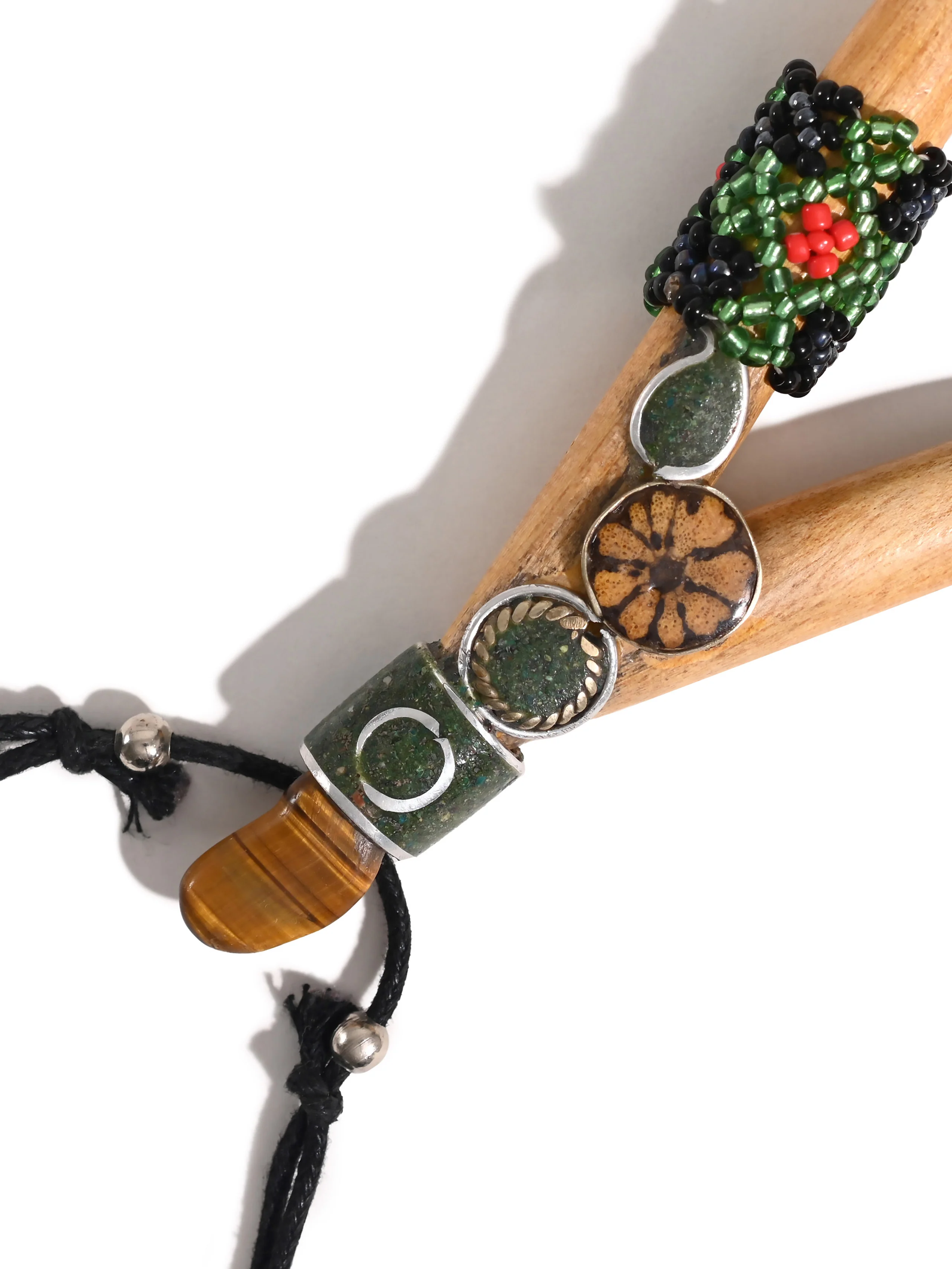 Kuripe Pipe with Stone Inlay - Image 6