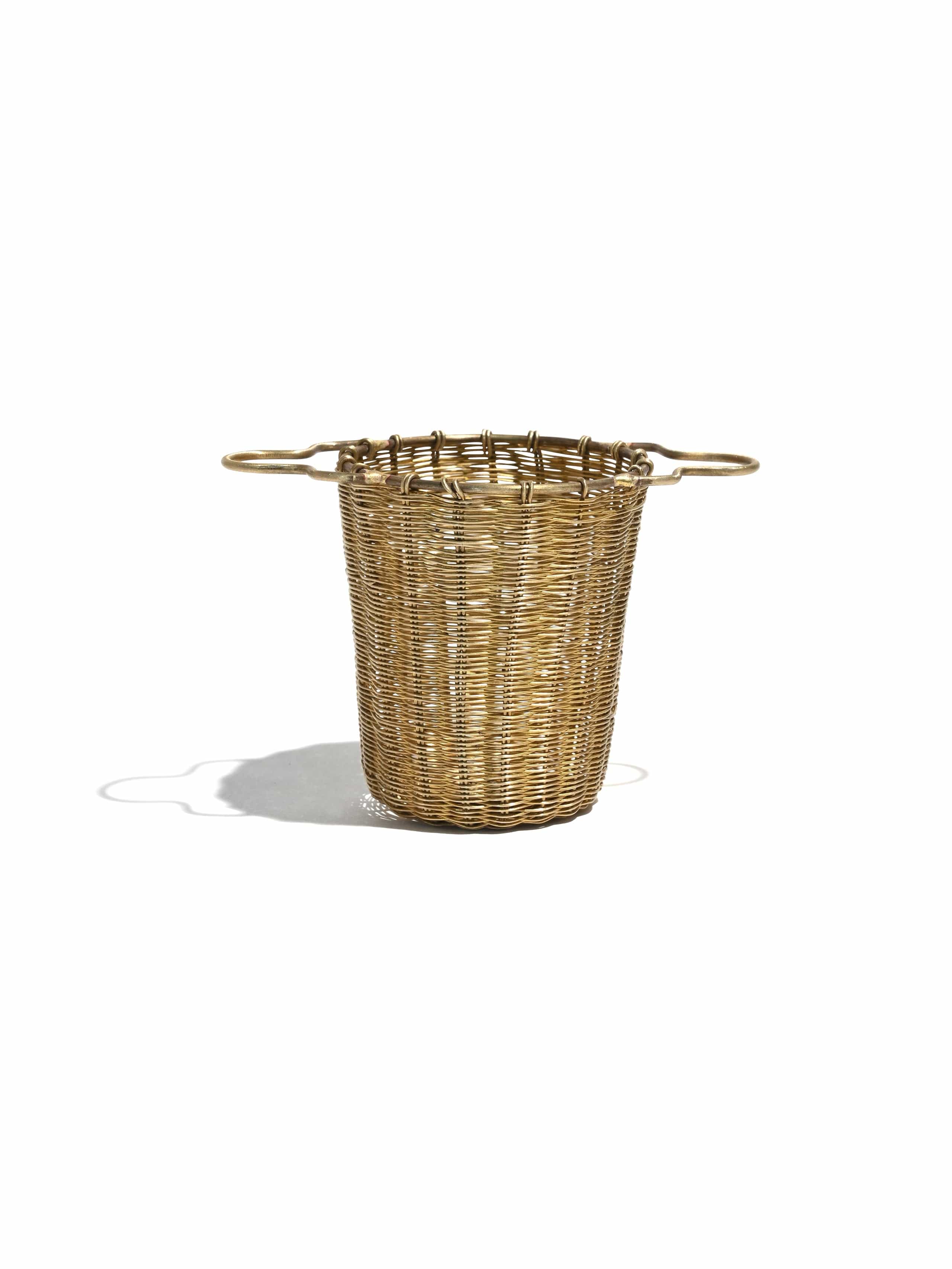 Woven Brass Large Tea Strainer - Image 2