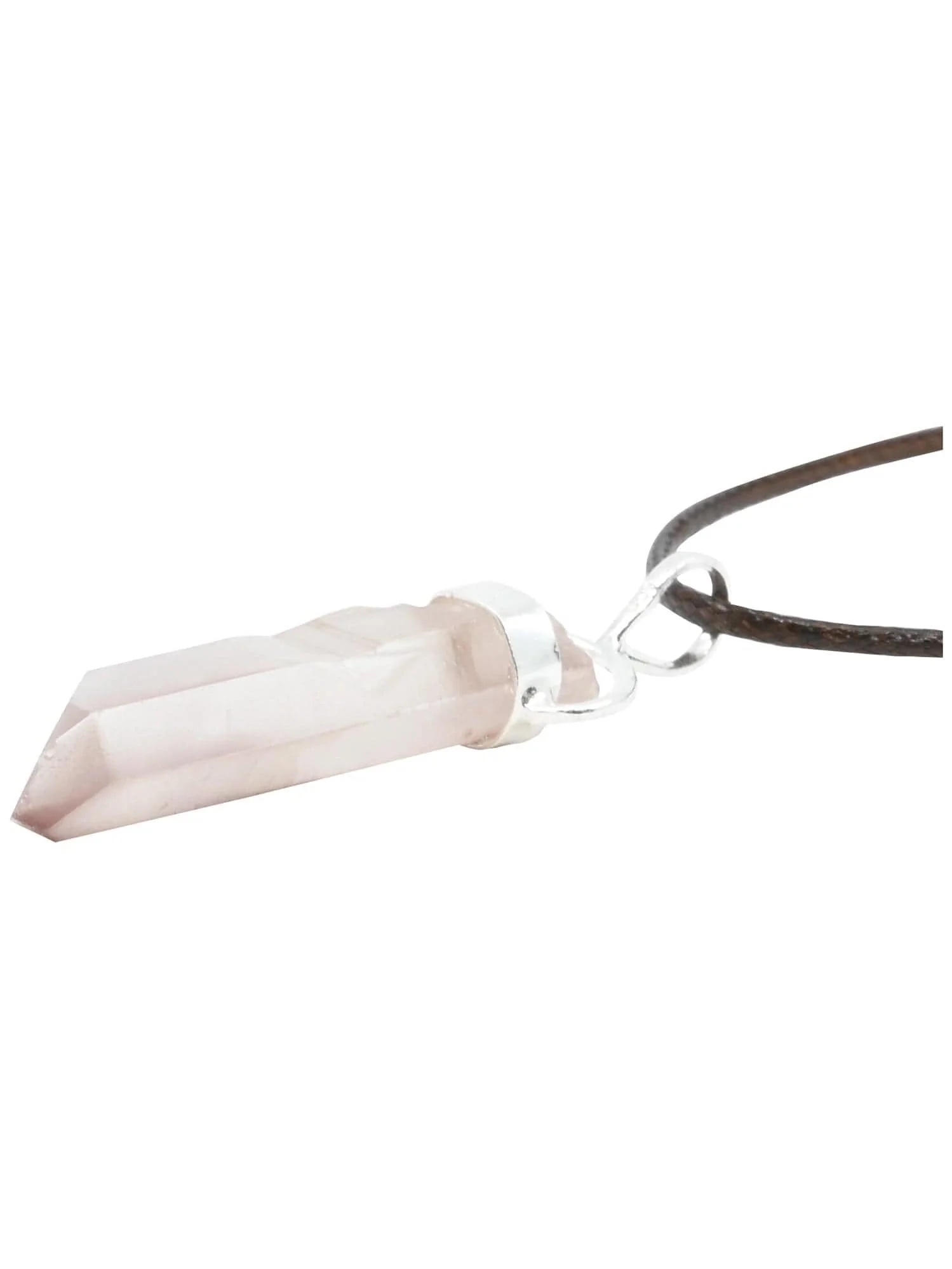Raw Lithium Quartz Pendant Necklace - Image 3