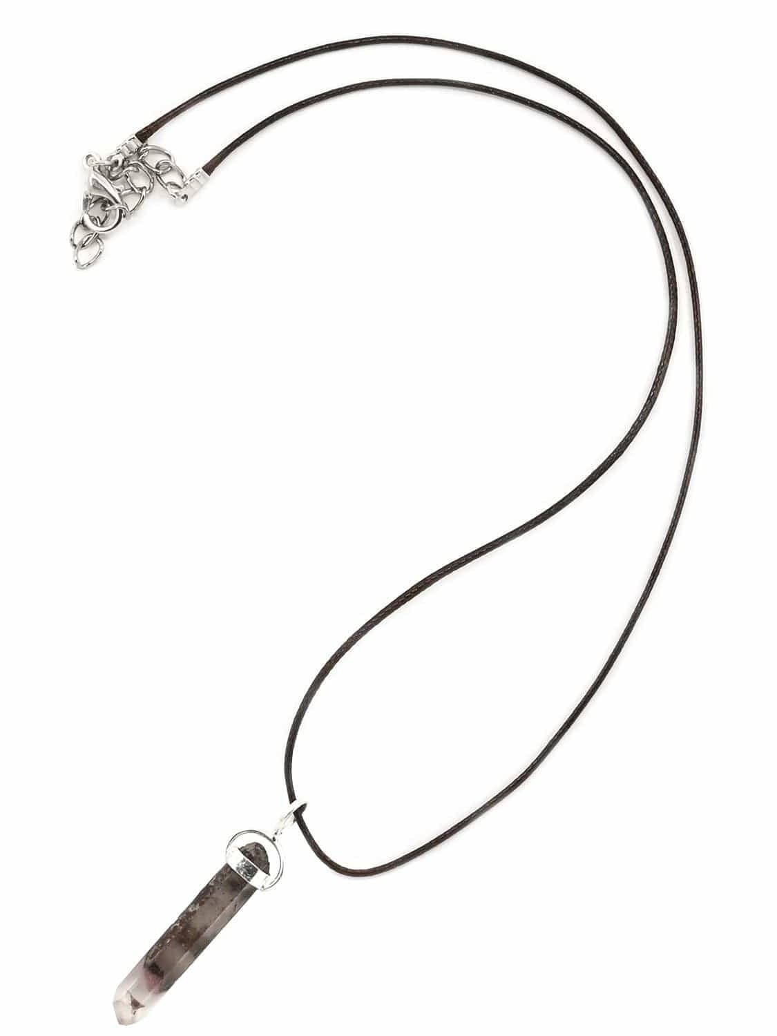 Raw Lithium Quartz Pendant Necklace - Image 5