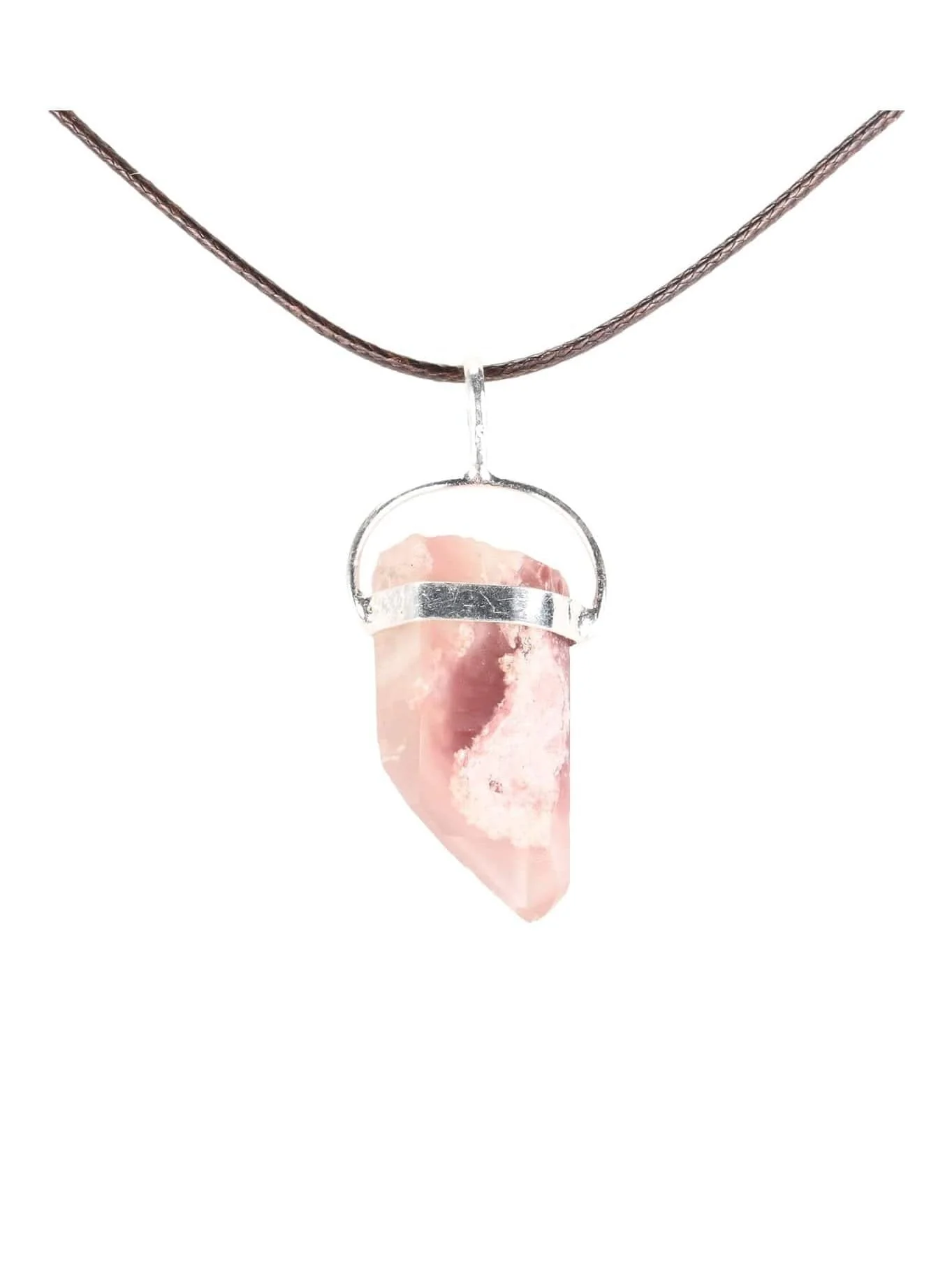 Raw Lithium Quartz Pendant Necklace - Image 6