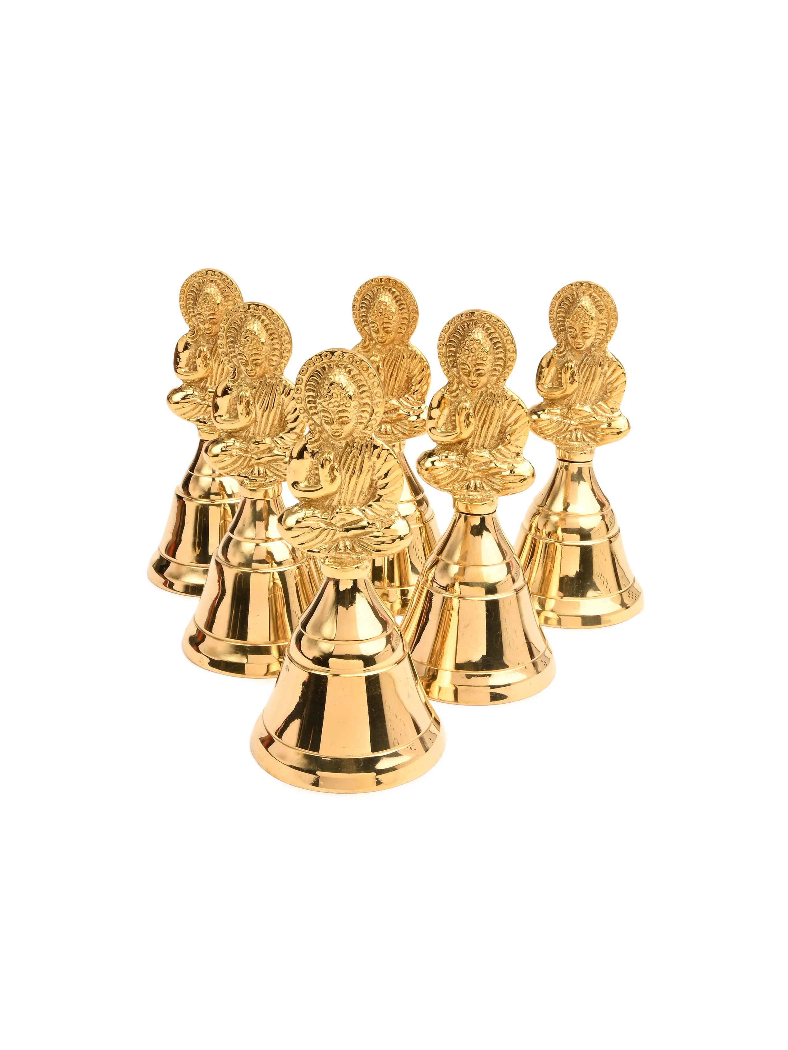Lord Buddha Brass Altar Bell - Image 2