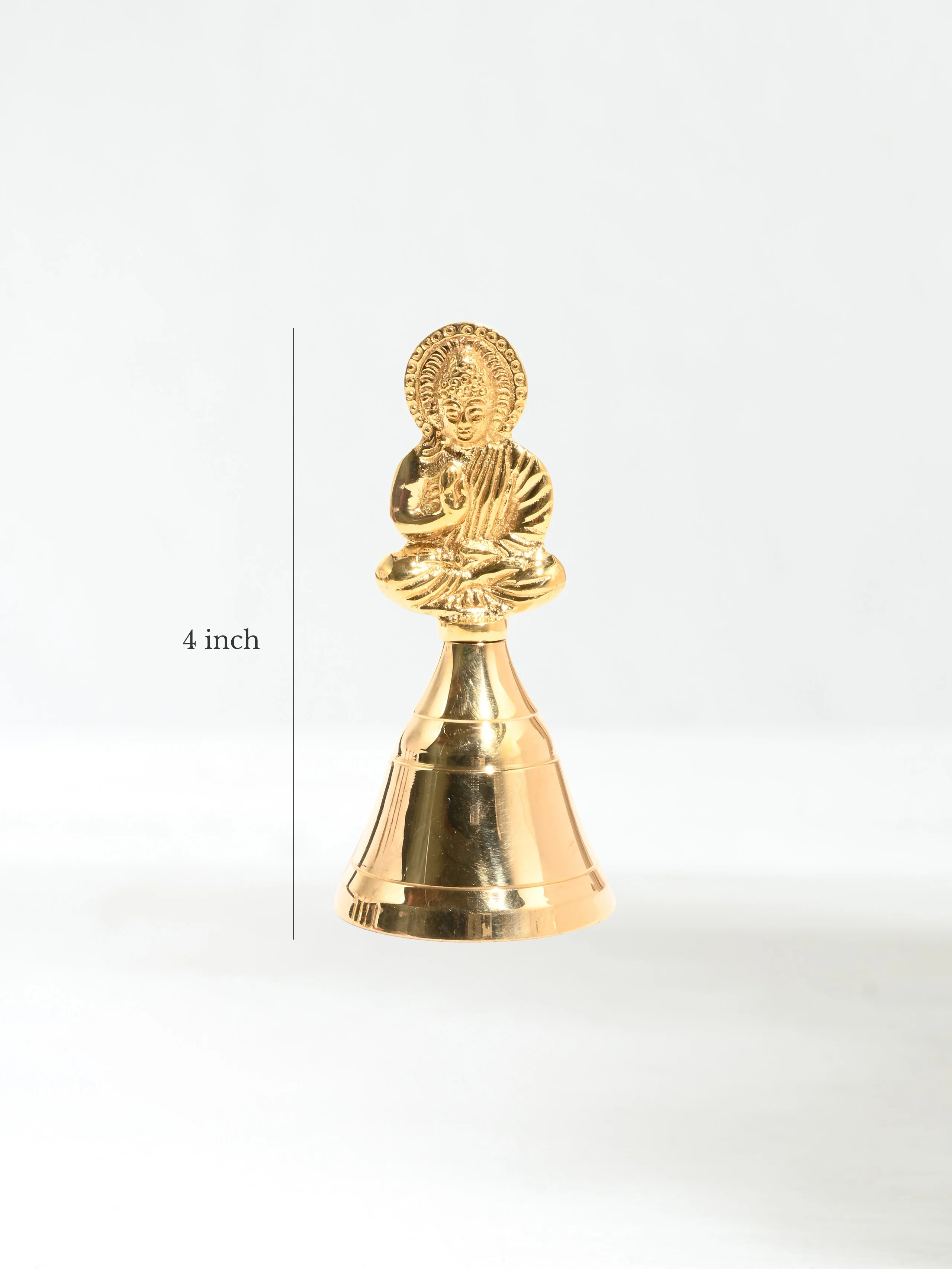 Lord Buddha Brass Altar Bell - Image 4