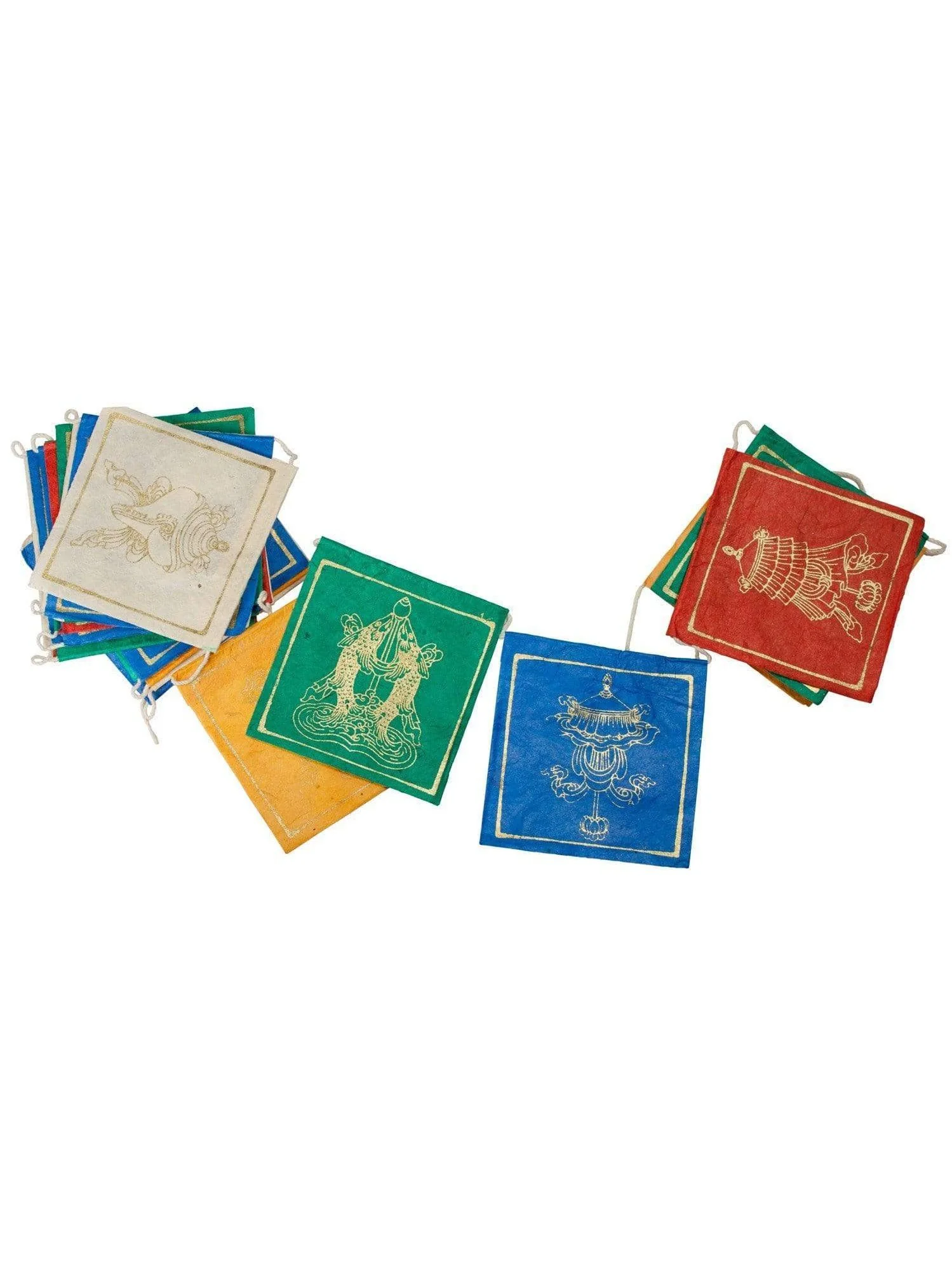 Lucky Signs Small Paper Prayer Flags - 8 ft long - Image 3