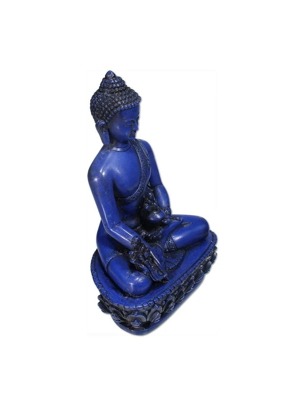 Medicine Buddha Blue Resin - 5.5 in - Image 5