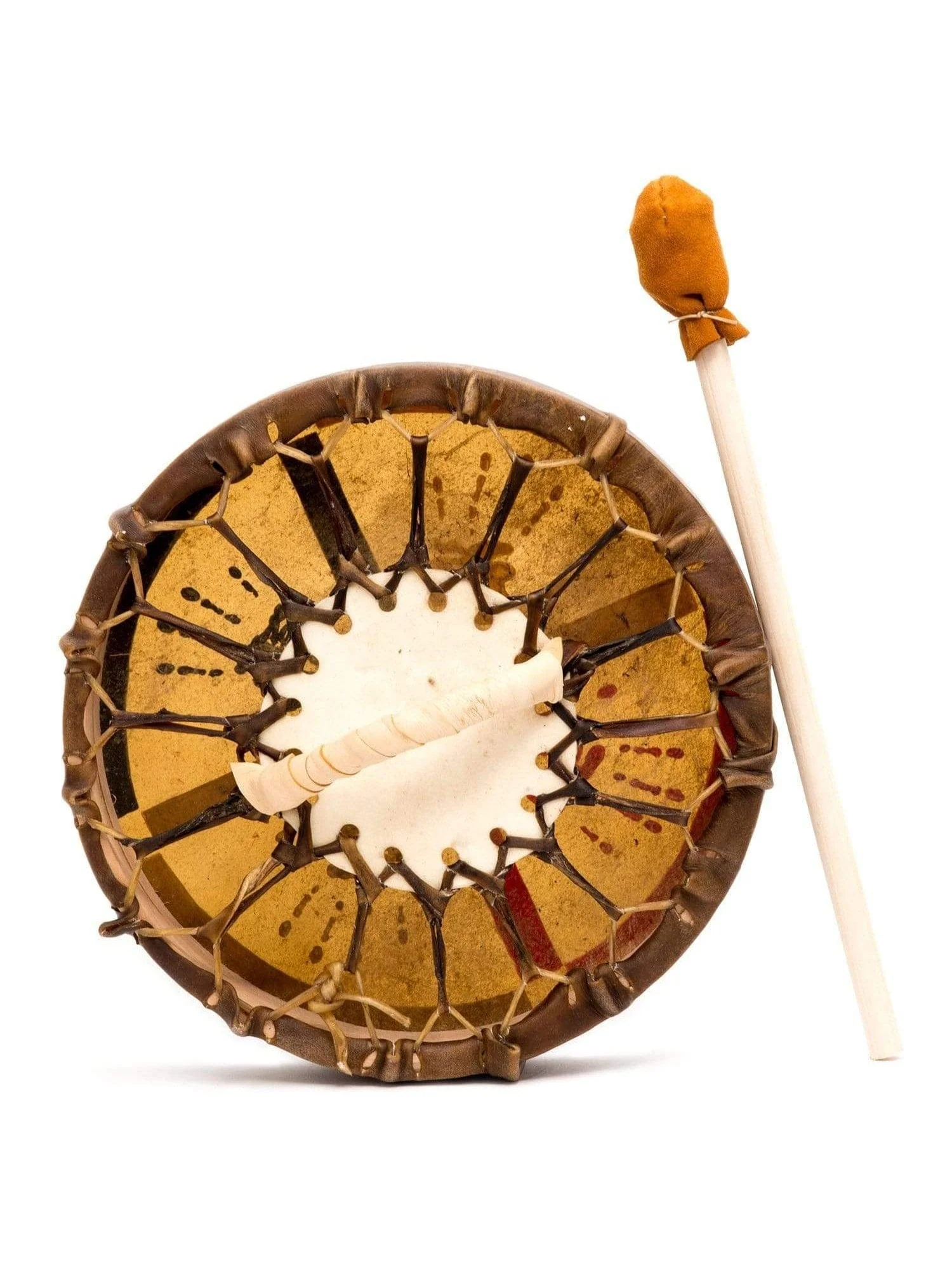Medicine Wheel Healing-Hands Buffalo Hide Drum - Image 2