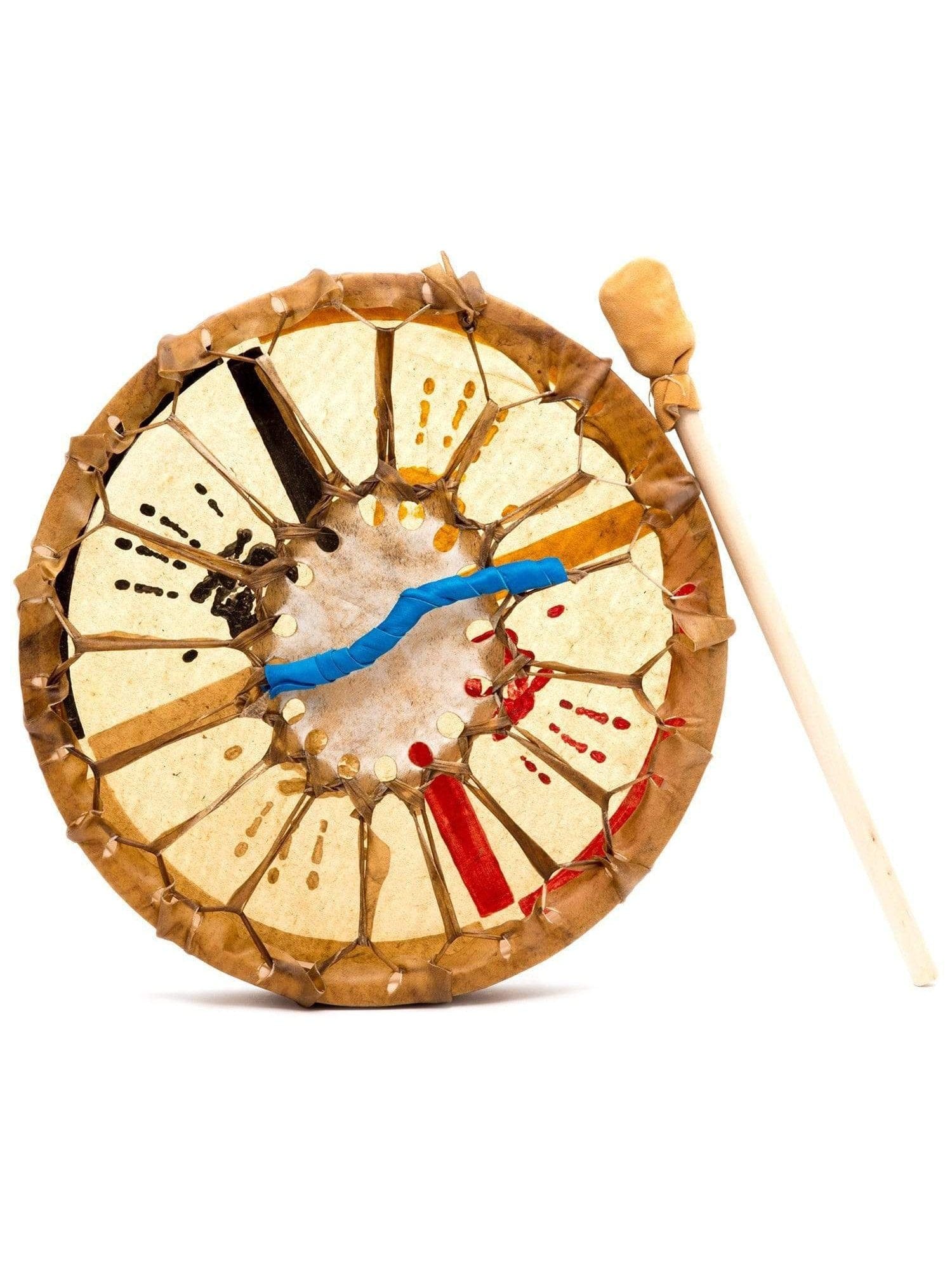 Medicine Wheel Healing-Hands Buffalo Hide Drum - Image 4