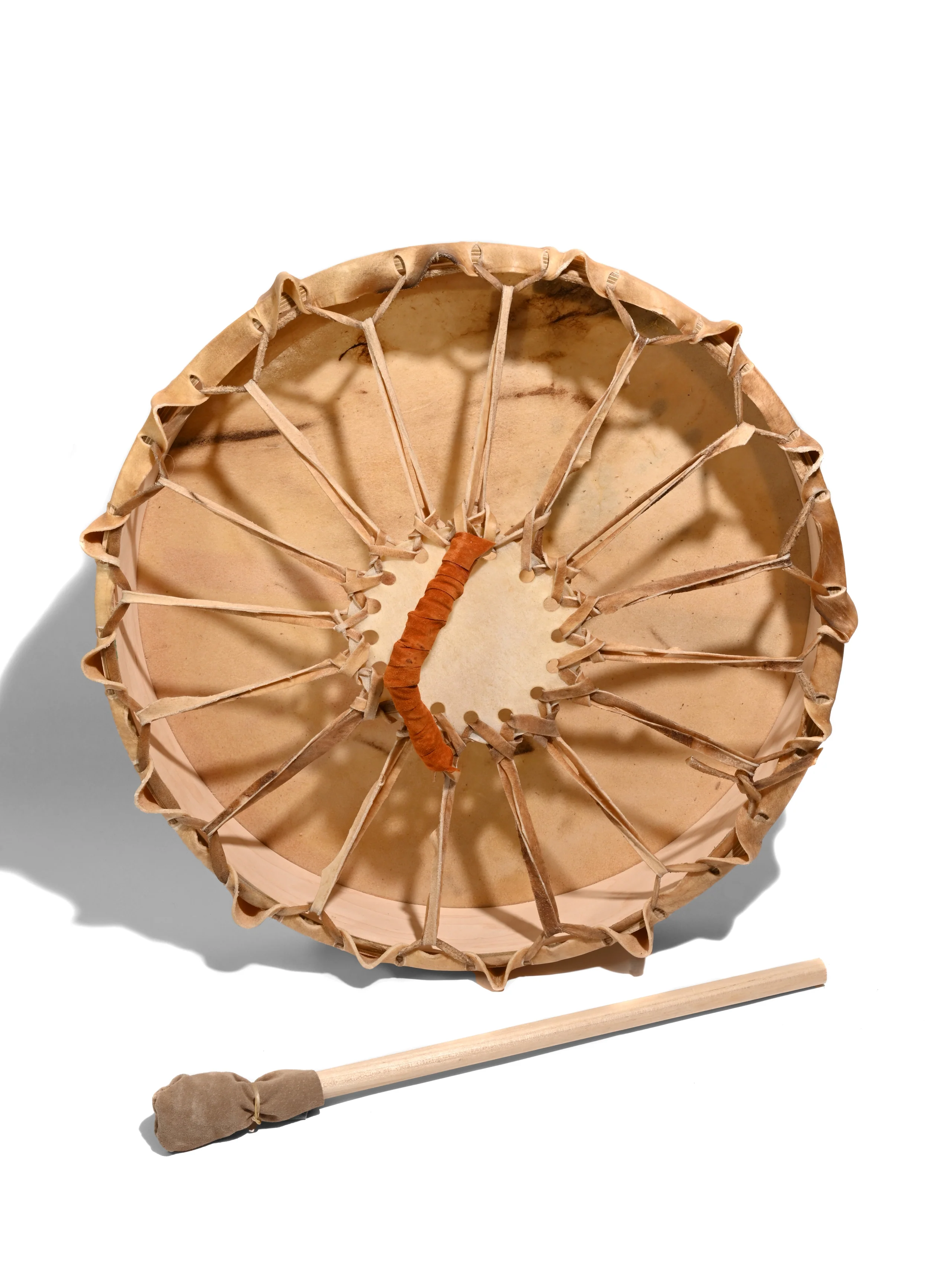 Medicine Wheel Healing-Hands Buffalo Hide Drum - Image 6