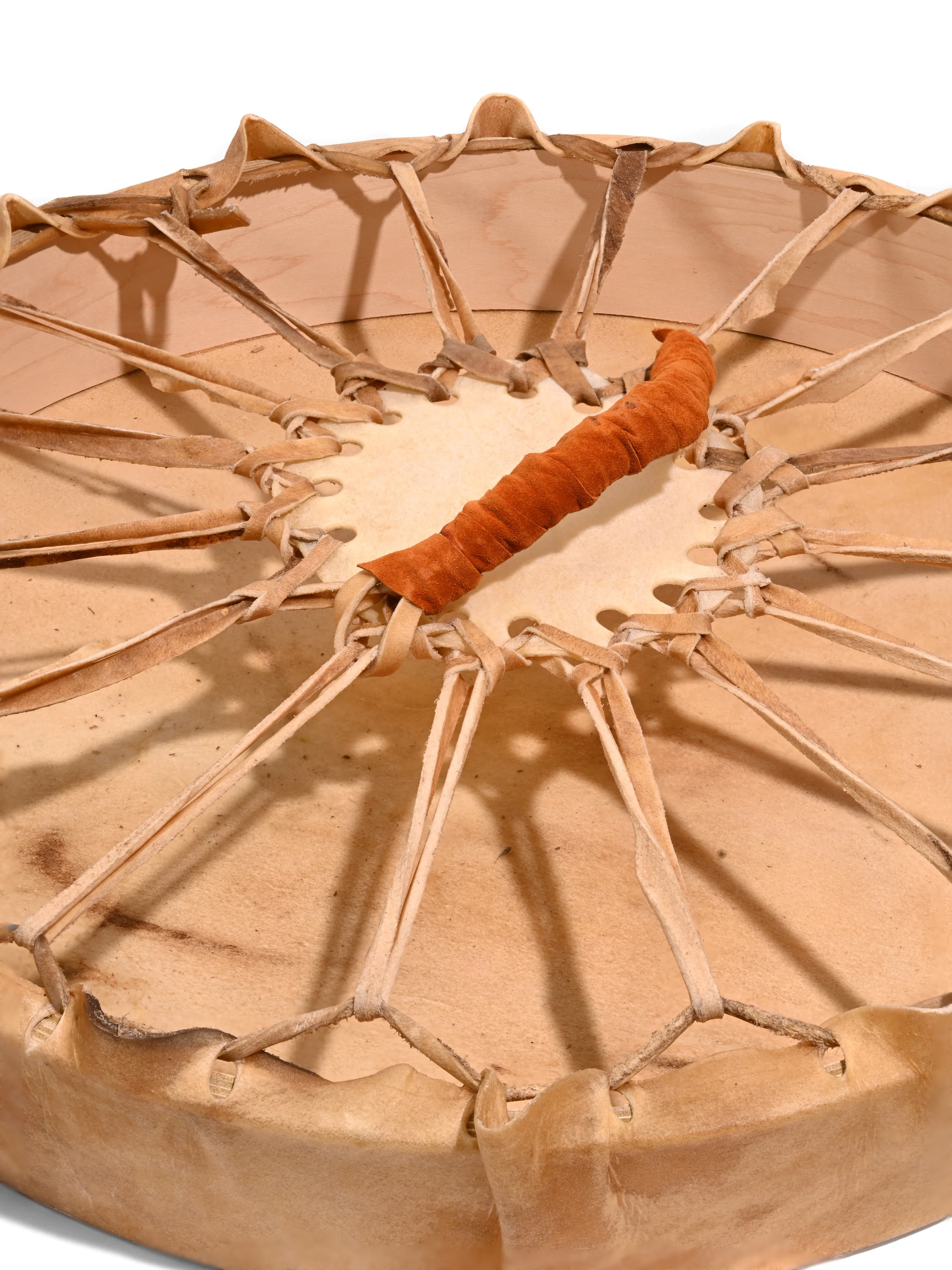 Medicine Wheel Healing-Hands Buffalo Hide Drum - Image 8