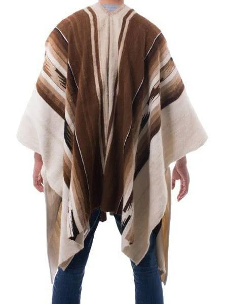 Alpaca Wool Poncho - Inca Chief - Image 2