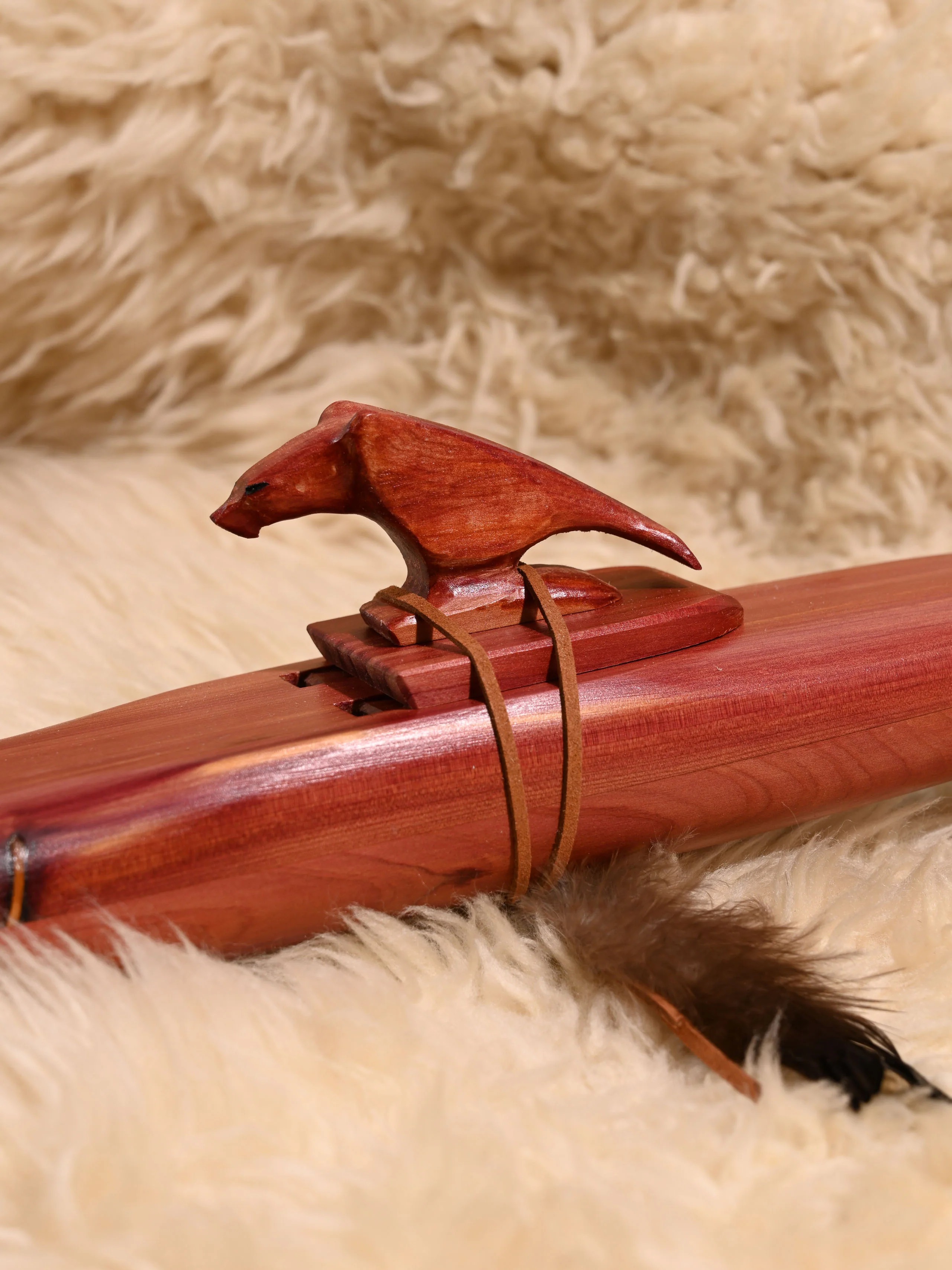 Native American Made Cedar Drone Flute - Image 16