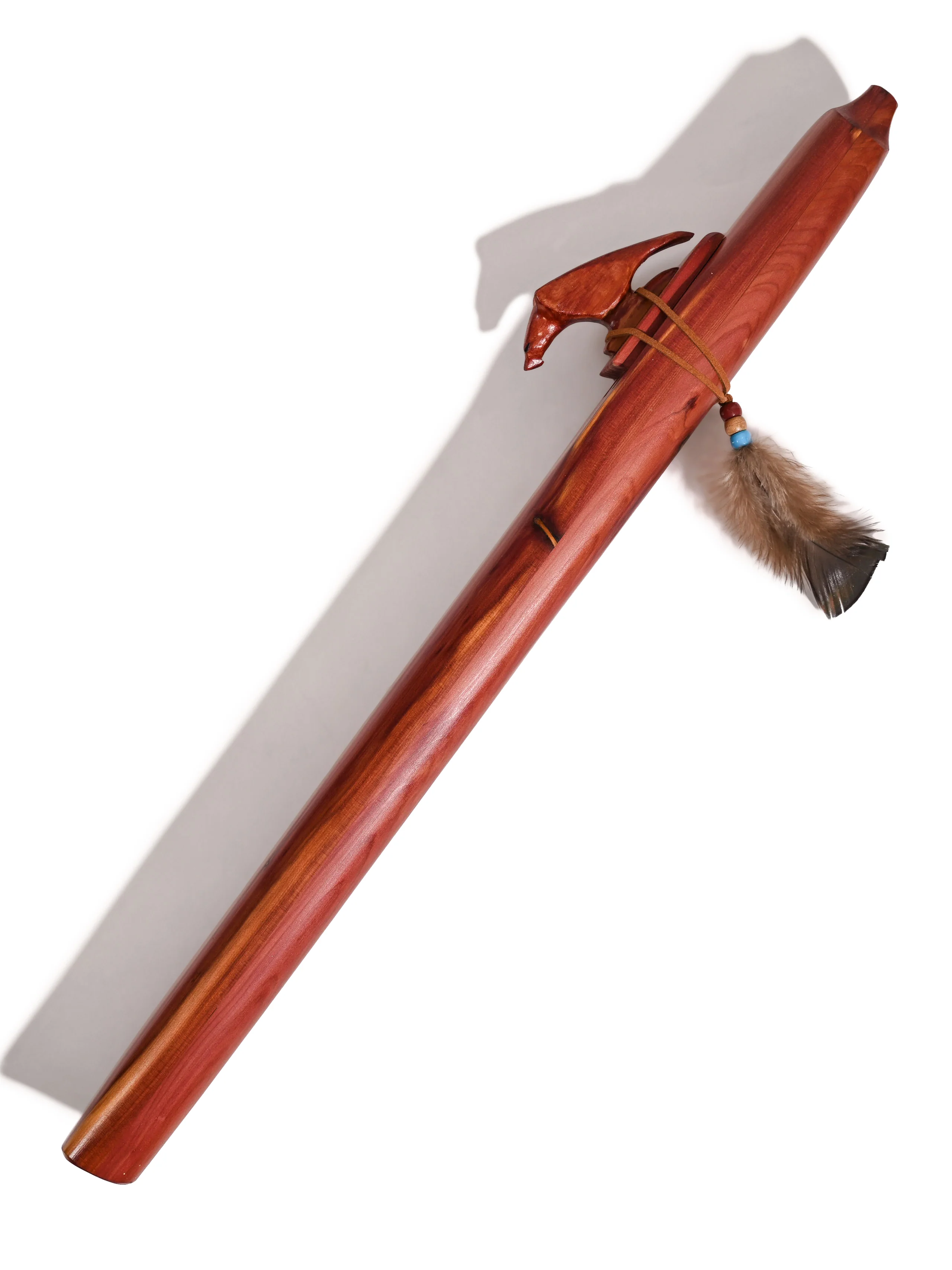 Native American Made Cedar Drone Flute - Image 18