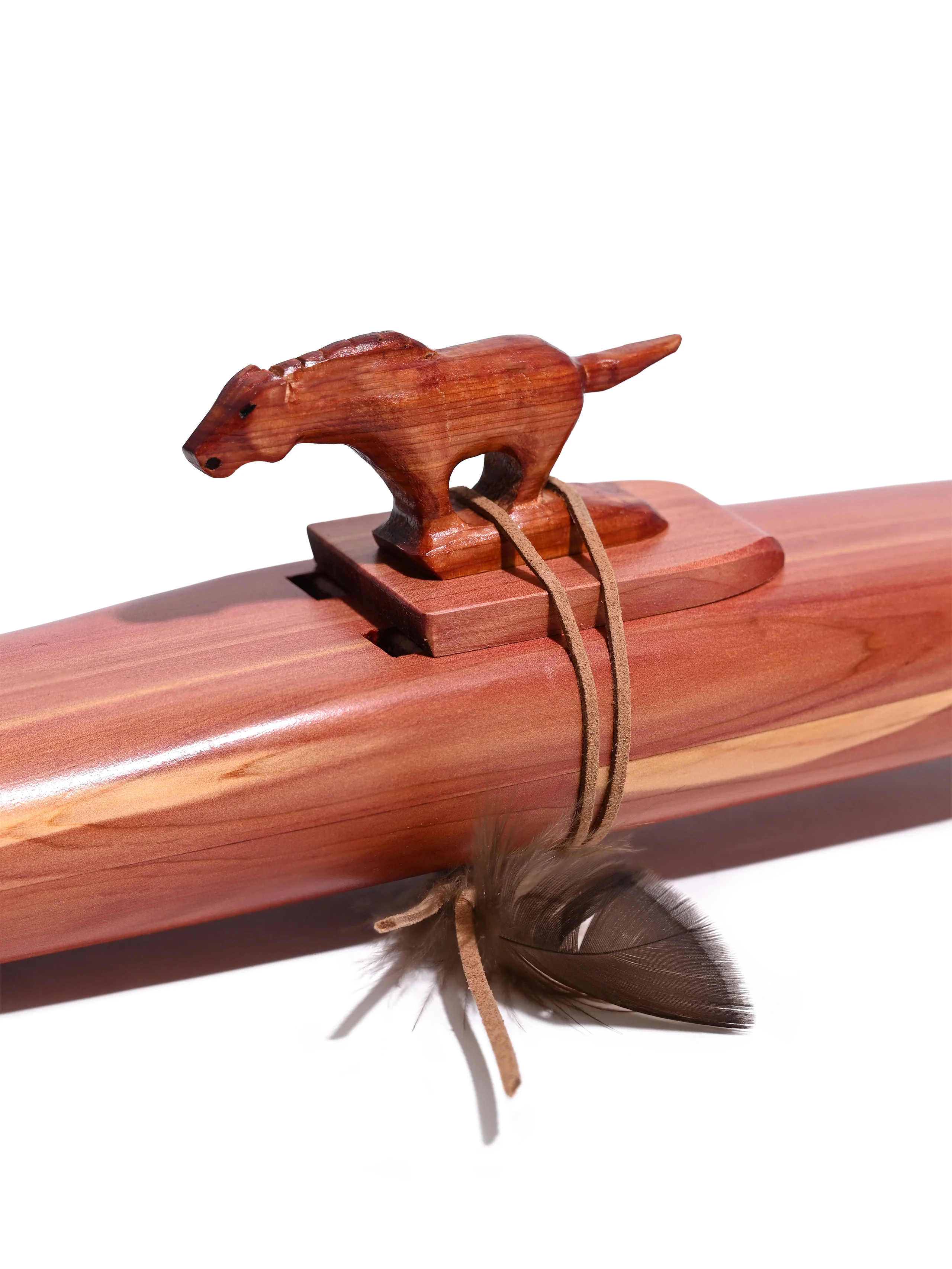 Native American Made Cedar Drone Flute - Image 26