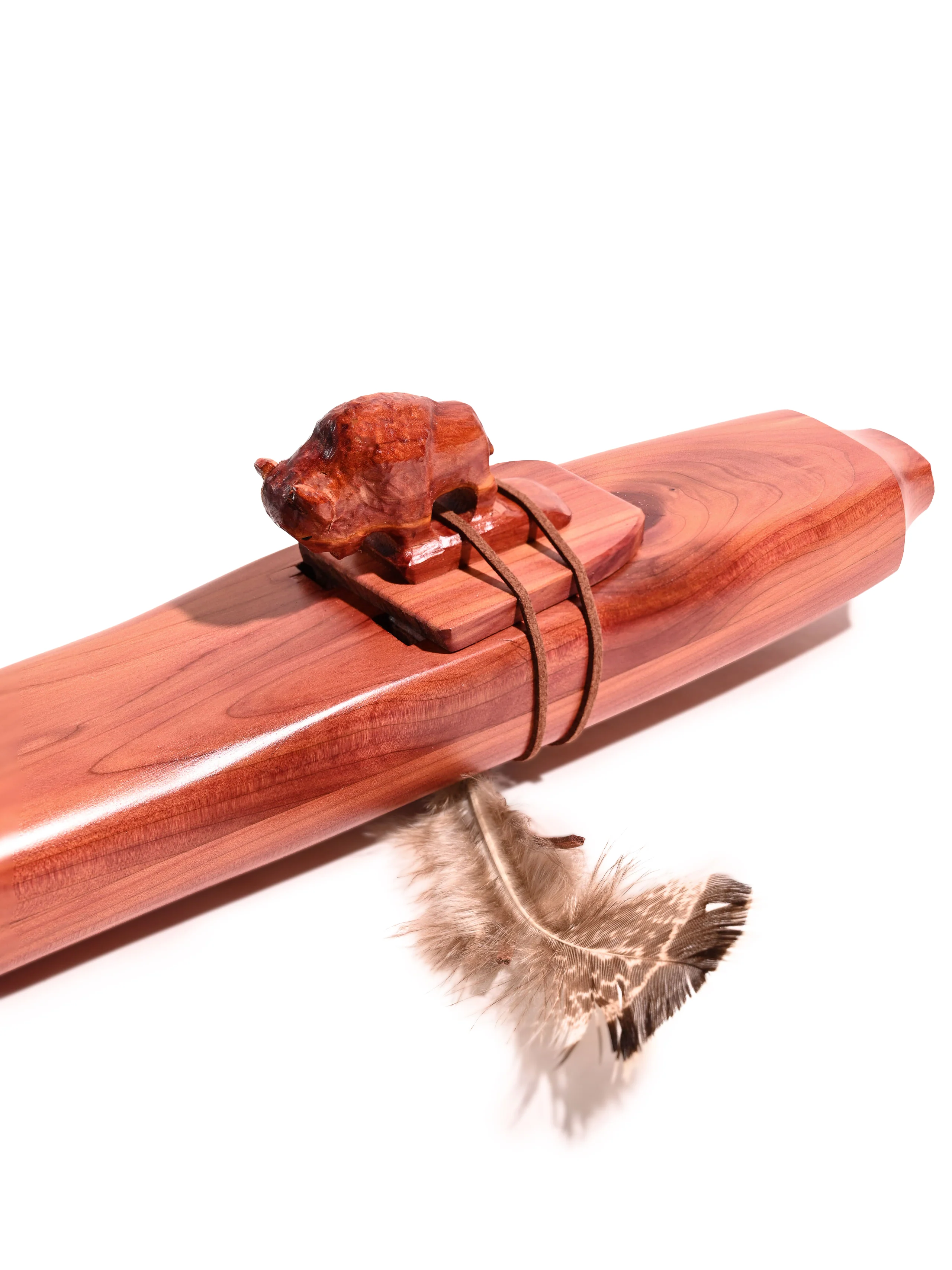 Native American Made Cedar Drone Flute - Image 3