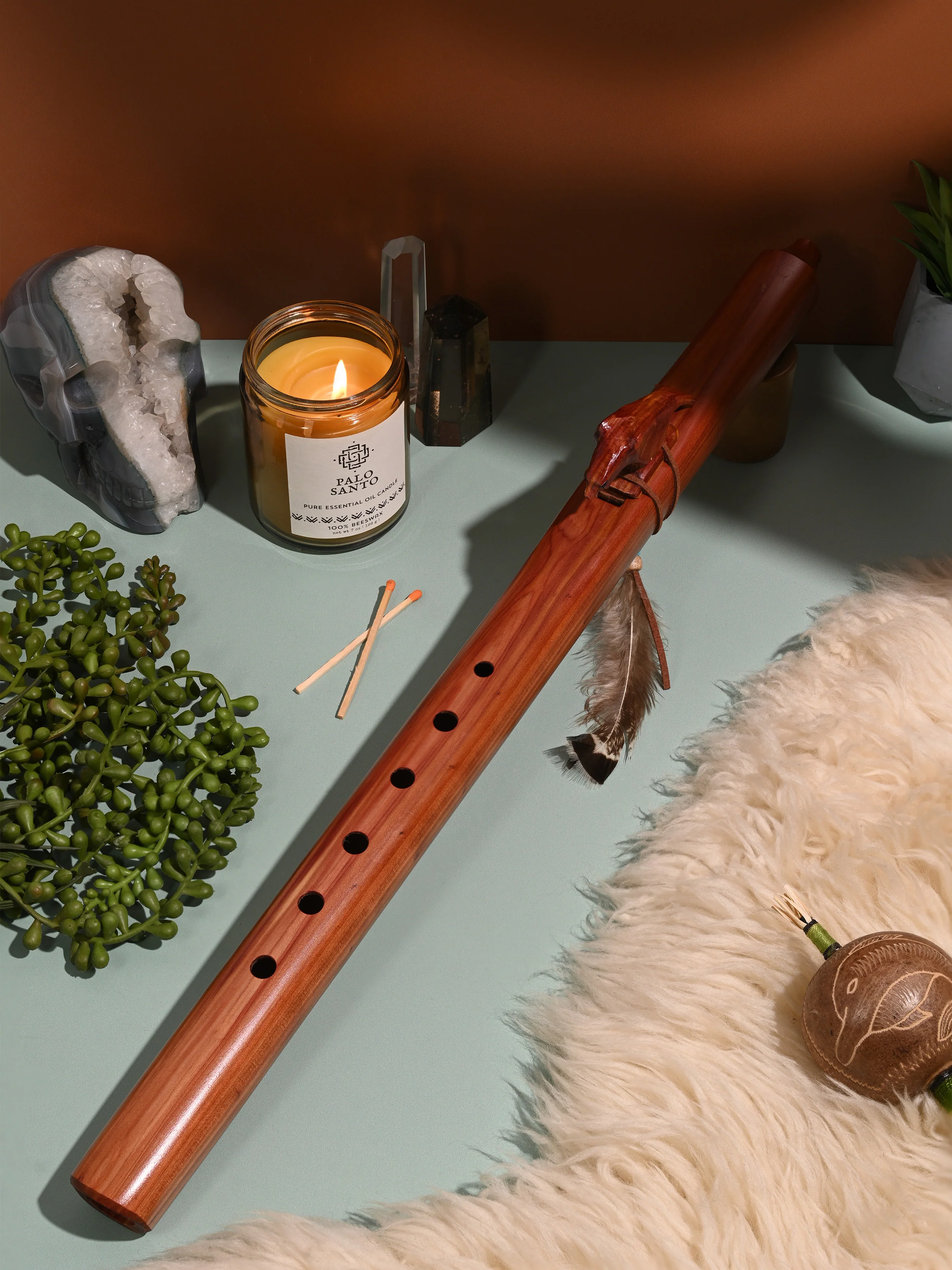 Native American Made Cedar Flute - Image 11