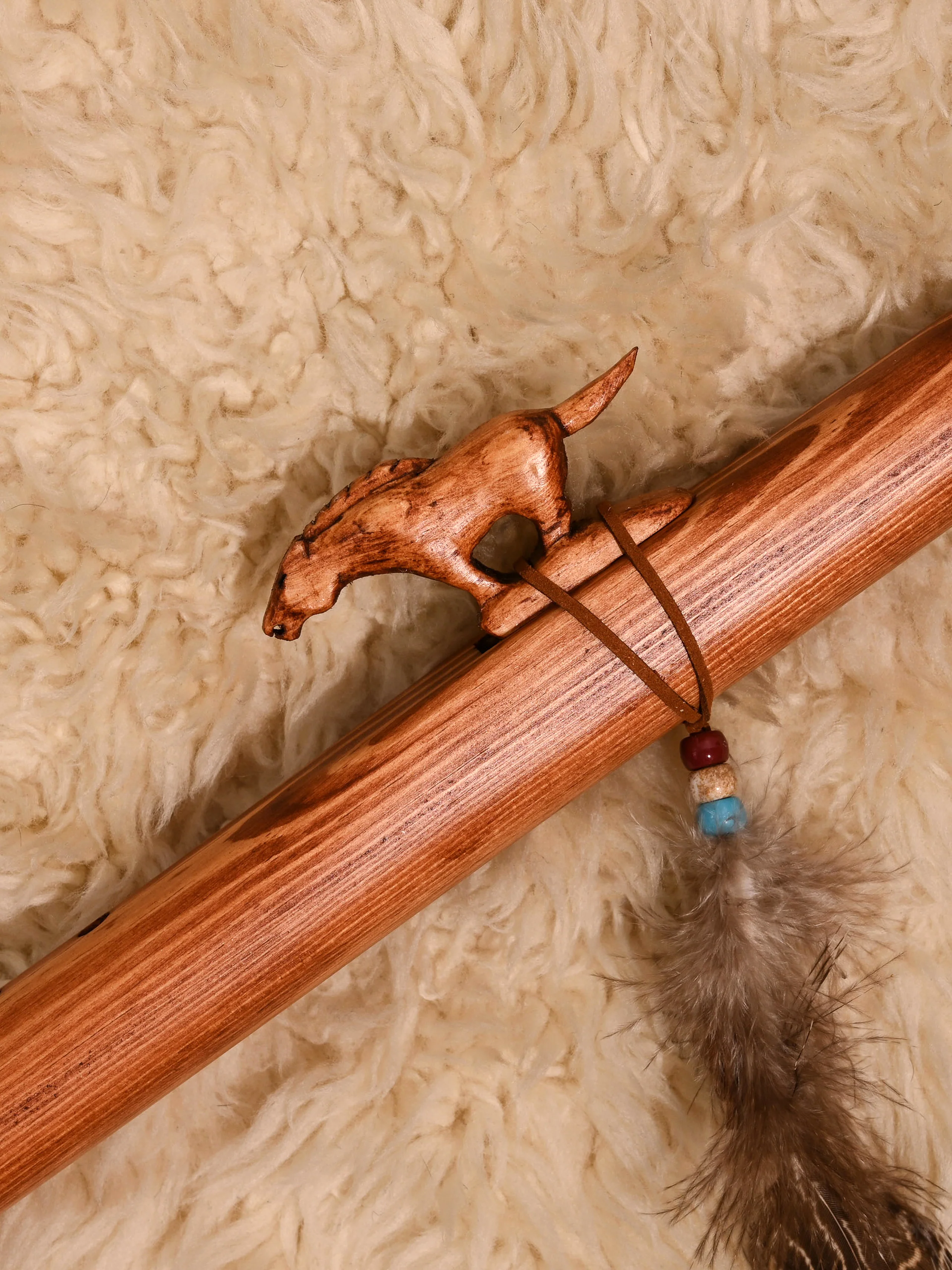 Native American Made Pine Flute- A Minor - Image 46
