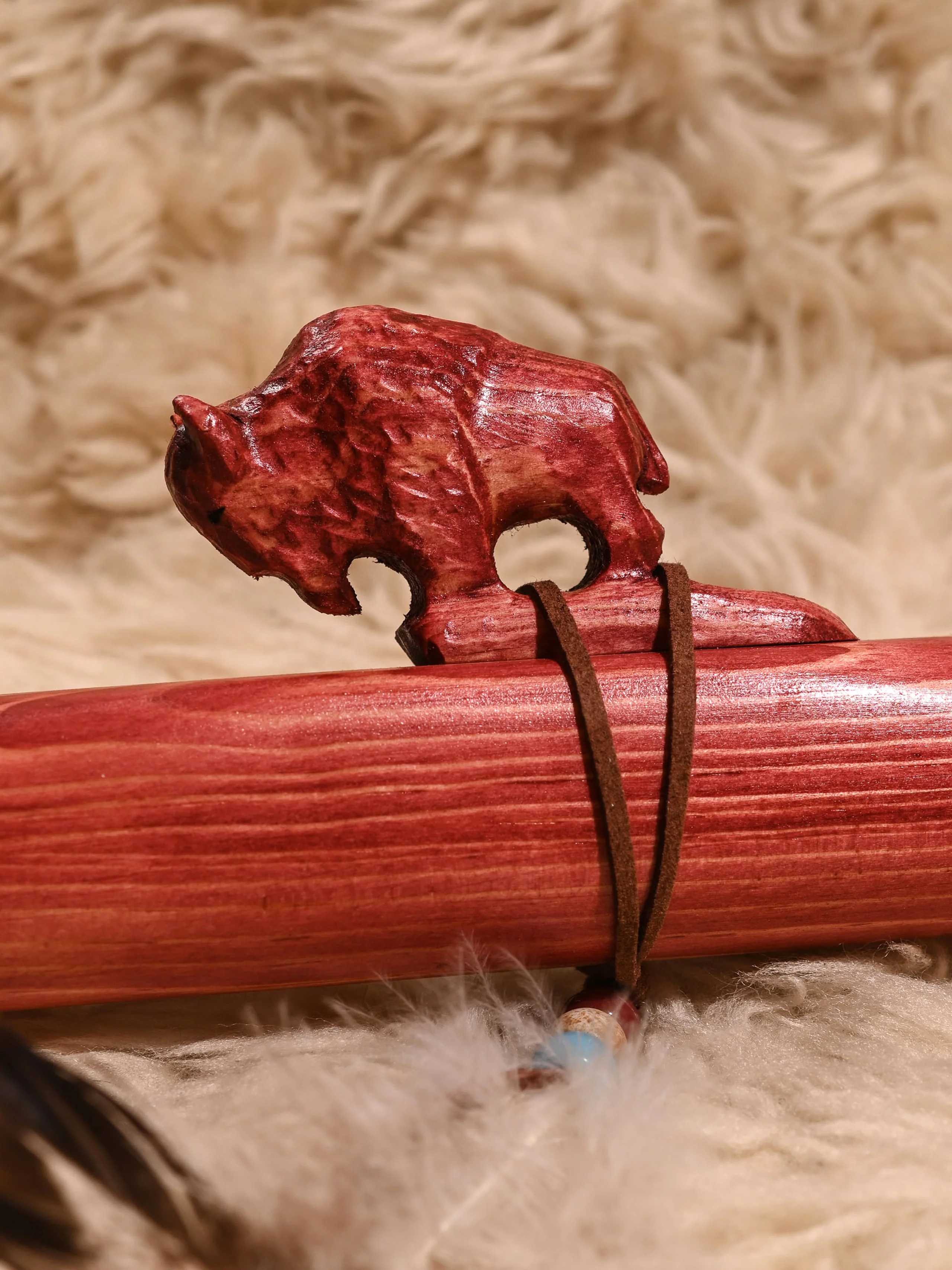 Native American Made Pine Flute- A Minor - Image 6