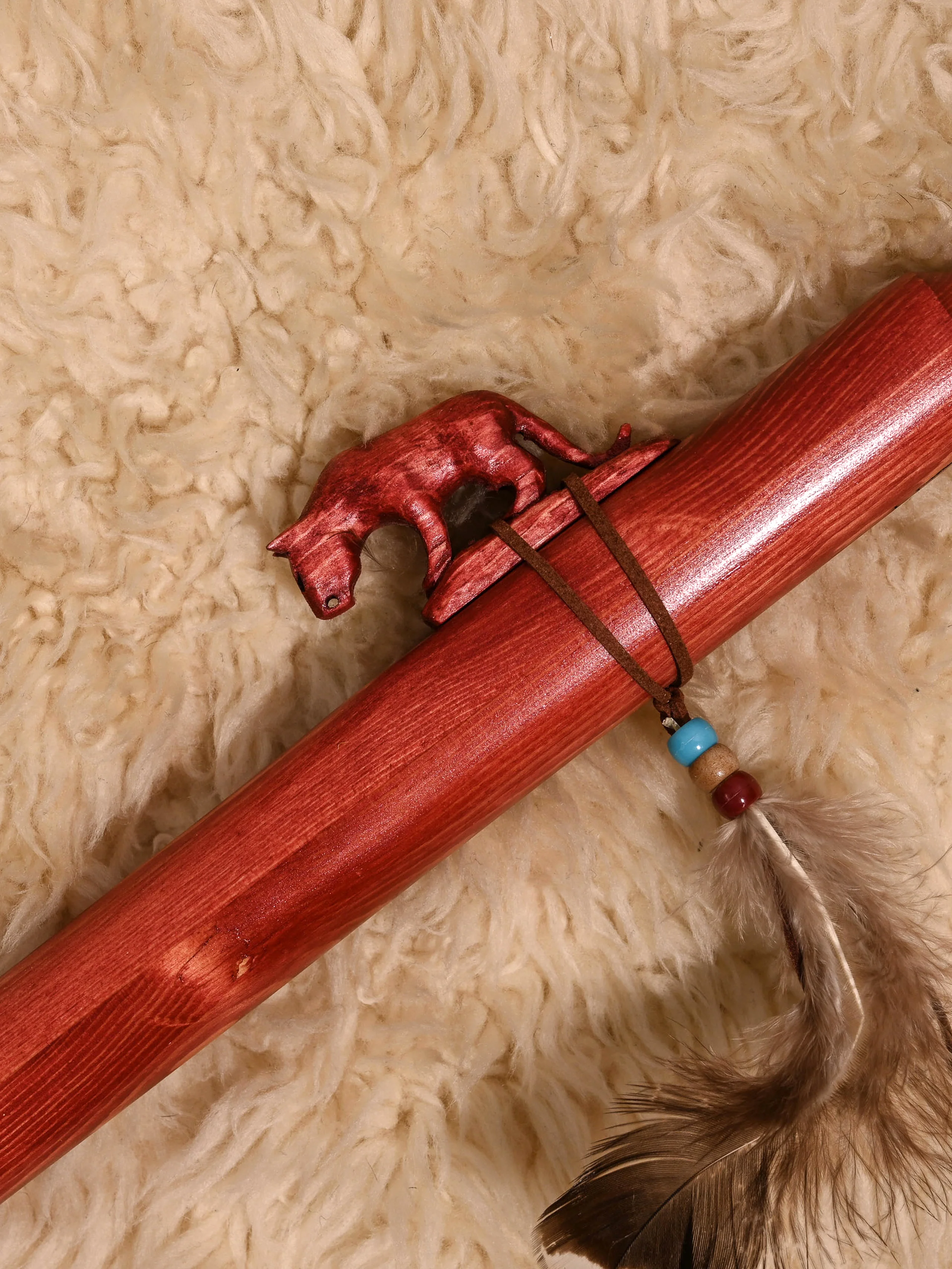 Native American Made Pine Flute- A Minor - Image 60