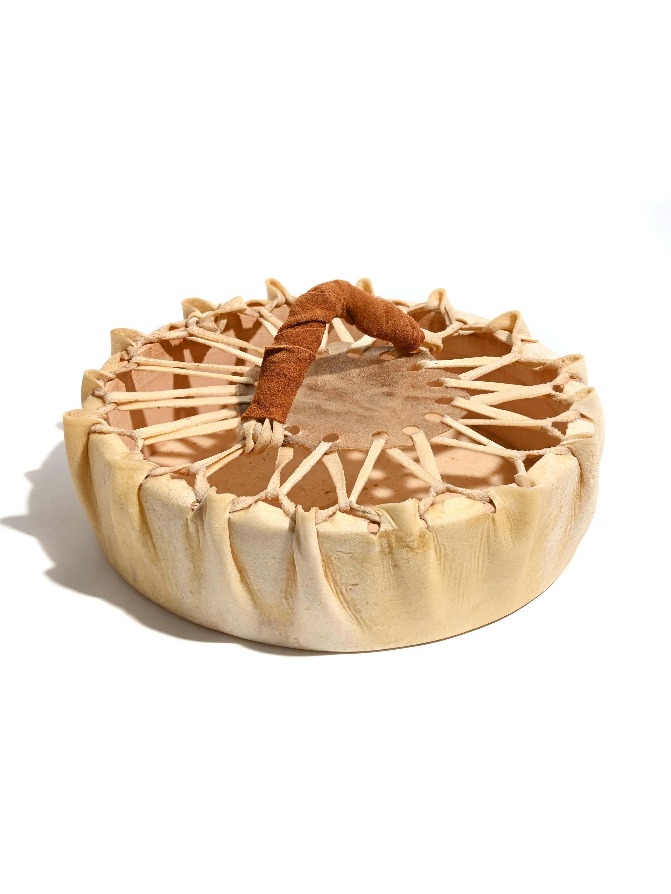 Native American Style Cow Hide Frame Hand Drum - Image 6