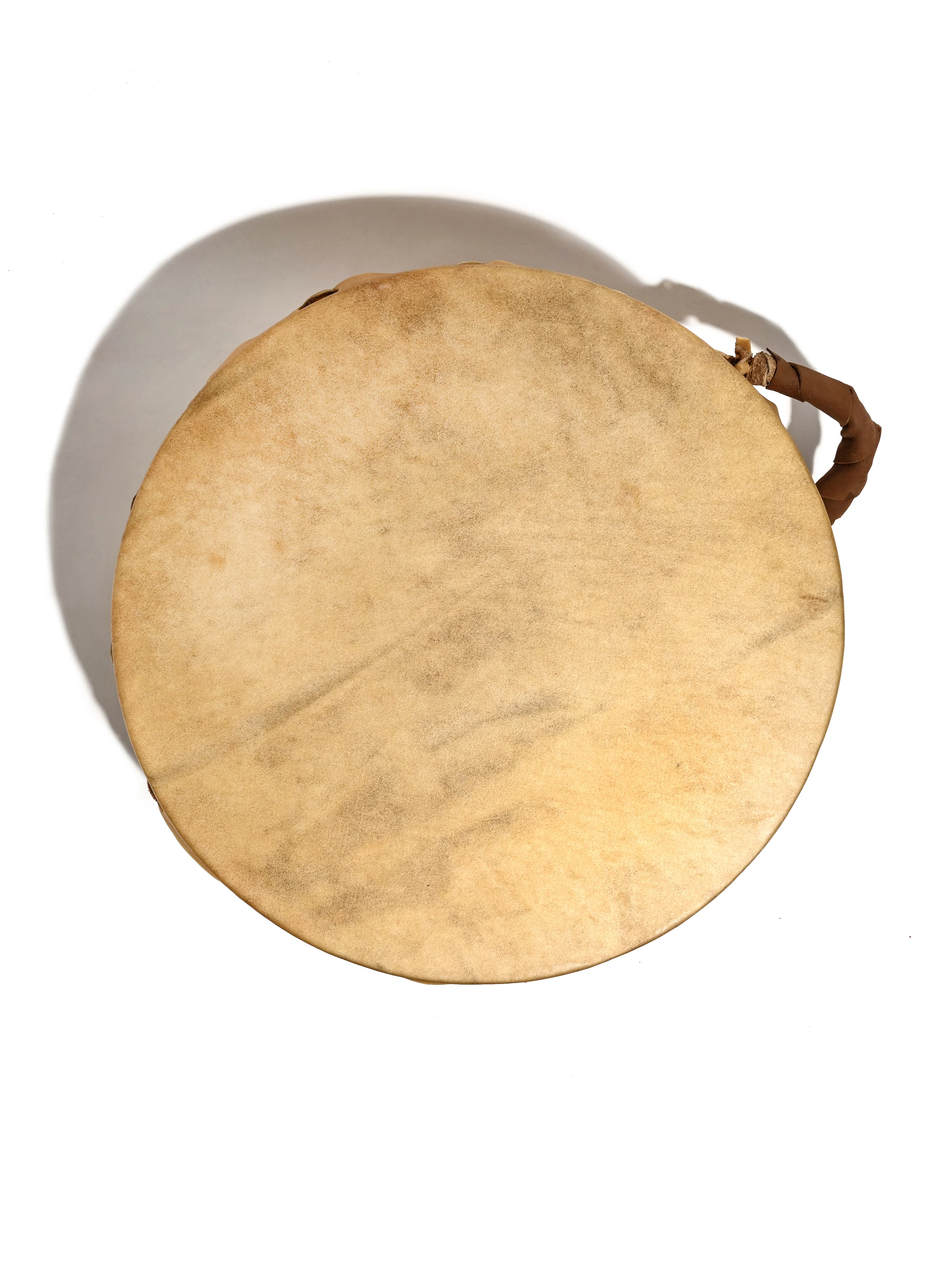 Native American Style Buffalo Hide Double-Sided Hand Drum - Image 3