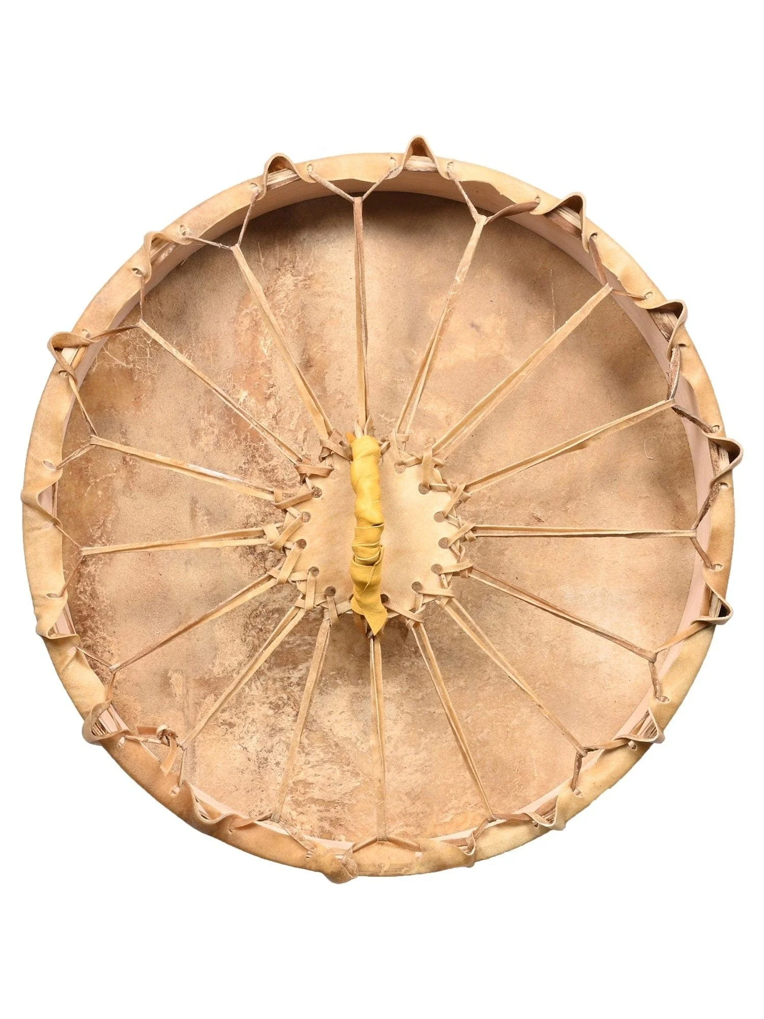 Native American Style Buffalo Hide Frame Hand Drum - Image 3