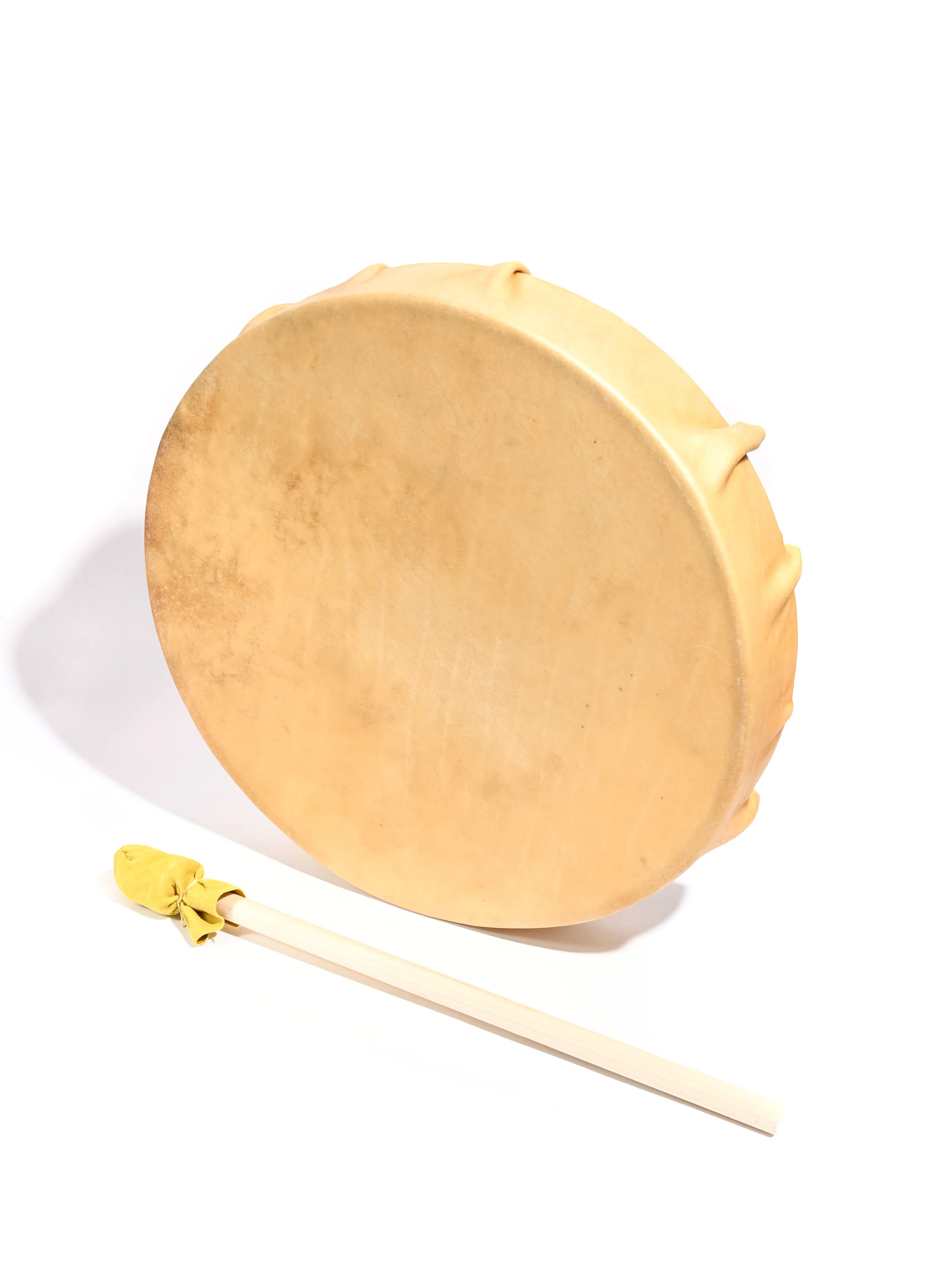 Native American Style Buffalo Hide Frame Hand Drum - Image 6