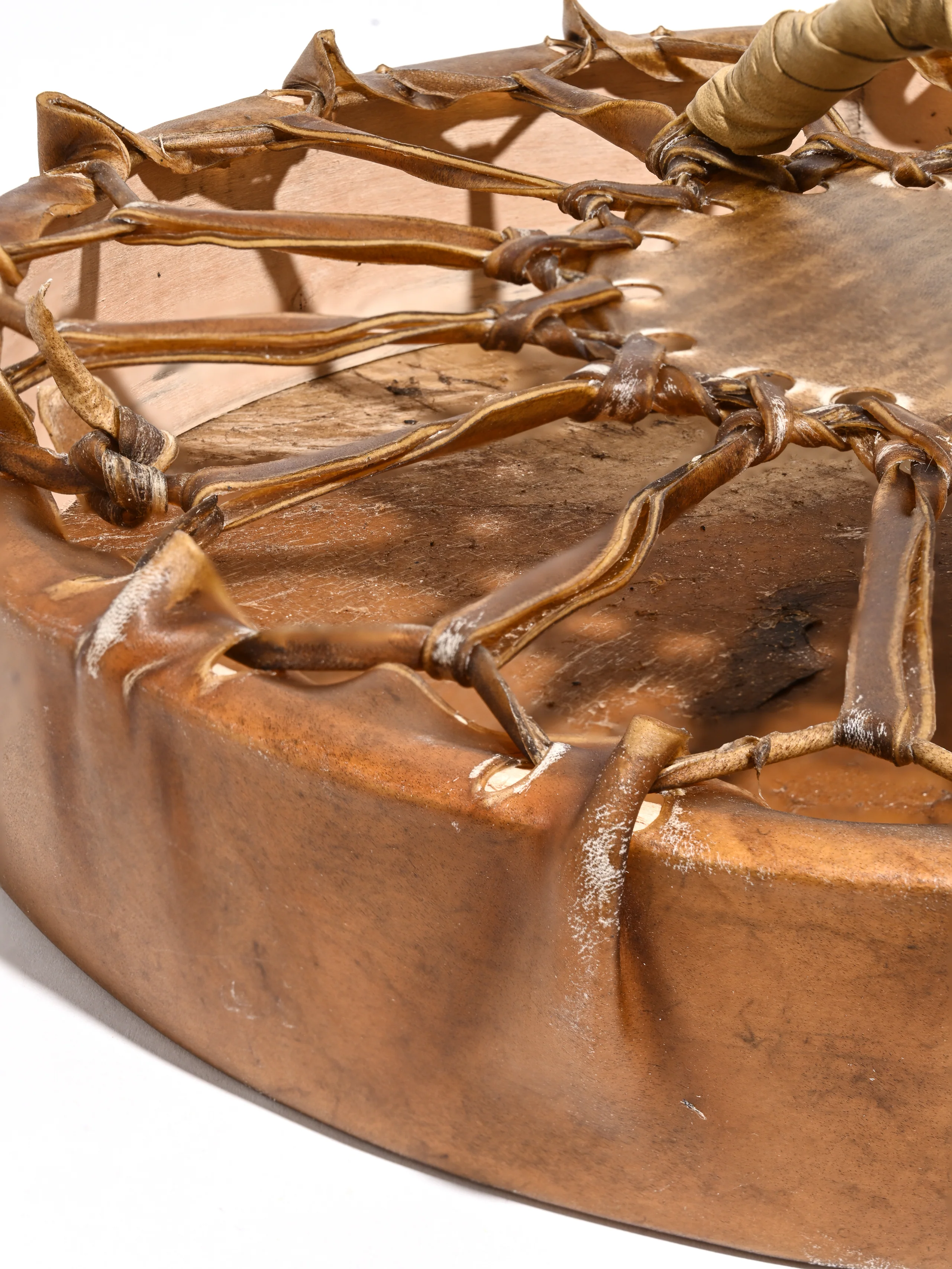 Native American-Style Elk Rawhide Drum - Image 7