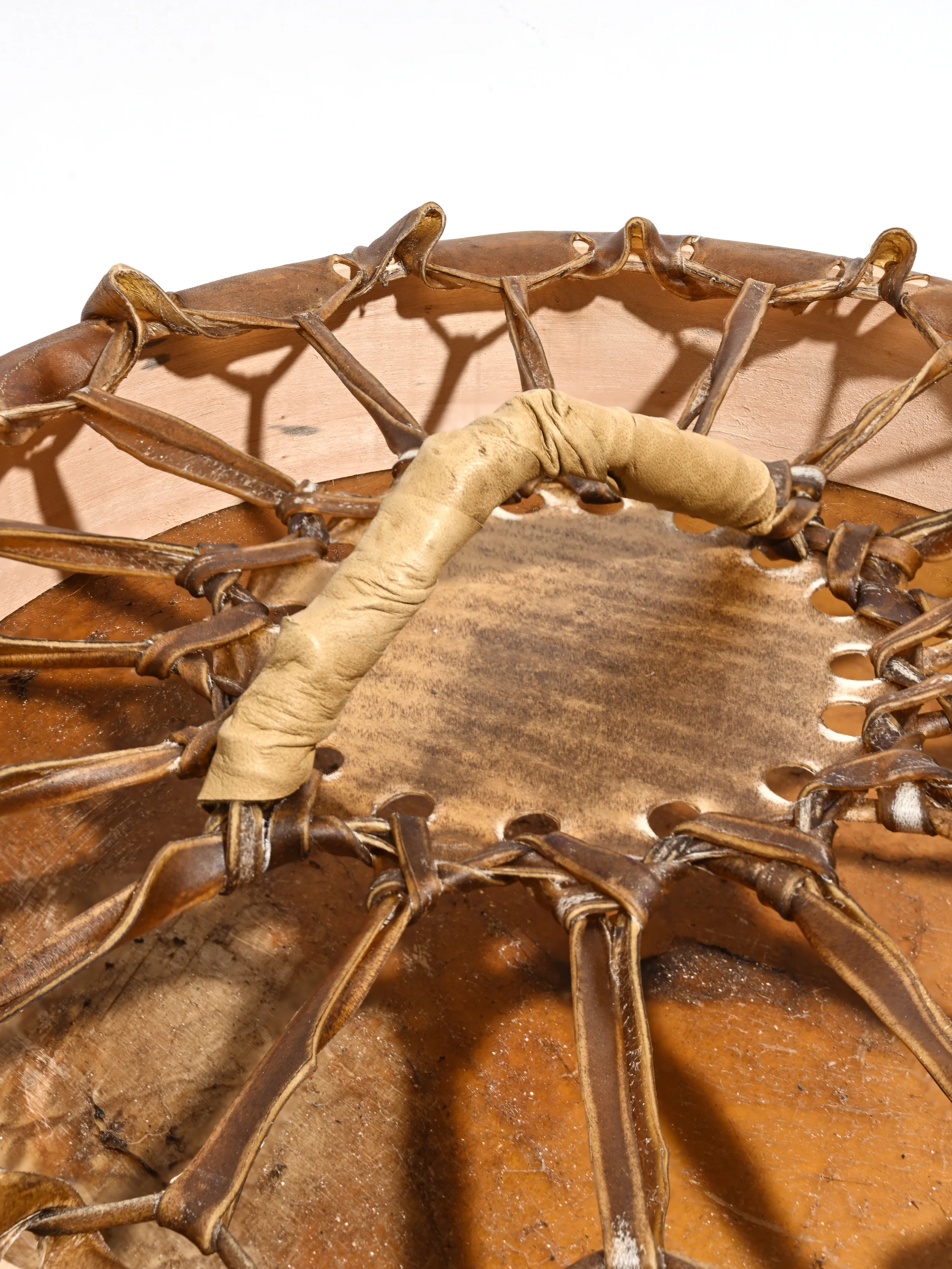 Native American-Style Elk Rawhide Drum - Image 8