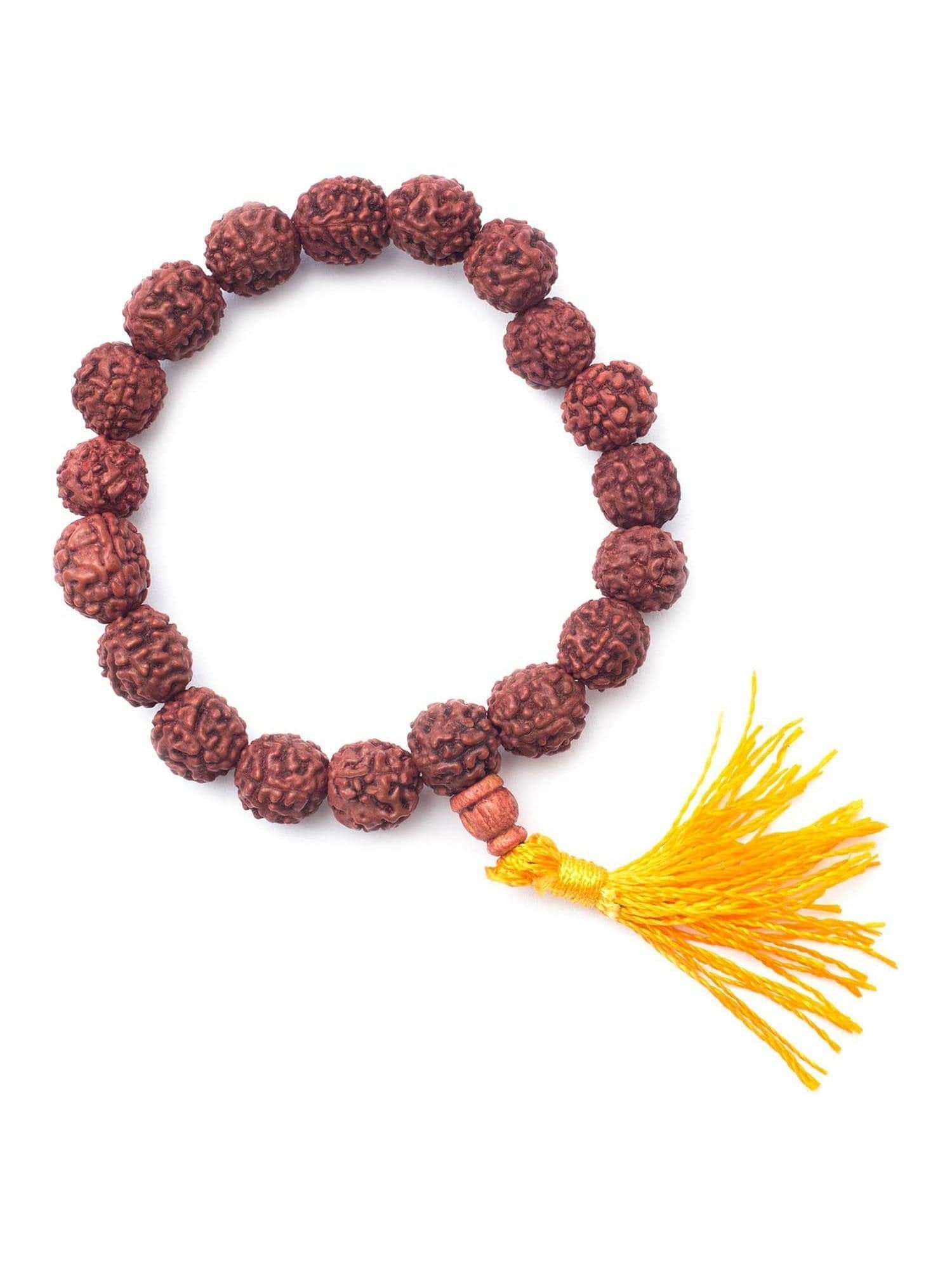Nepali Rudraksha Bead Wrist Mala - Stretchy - Image 3