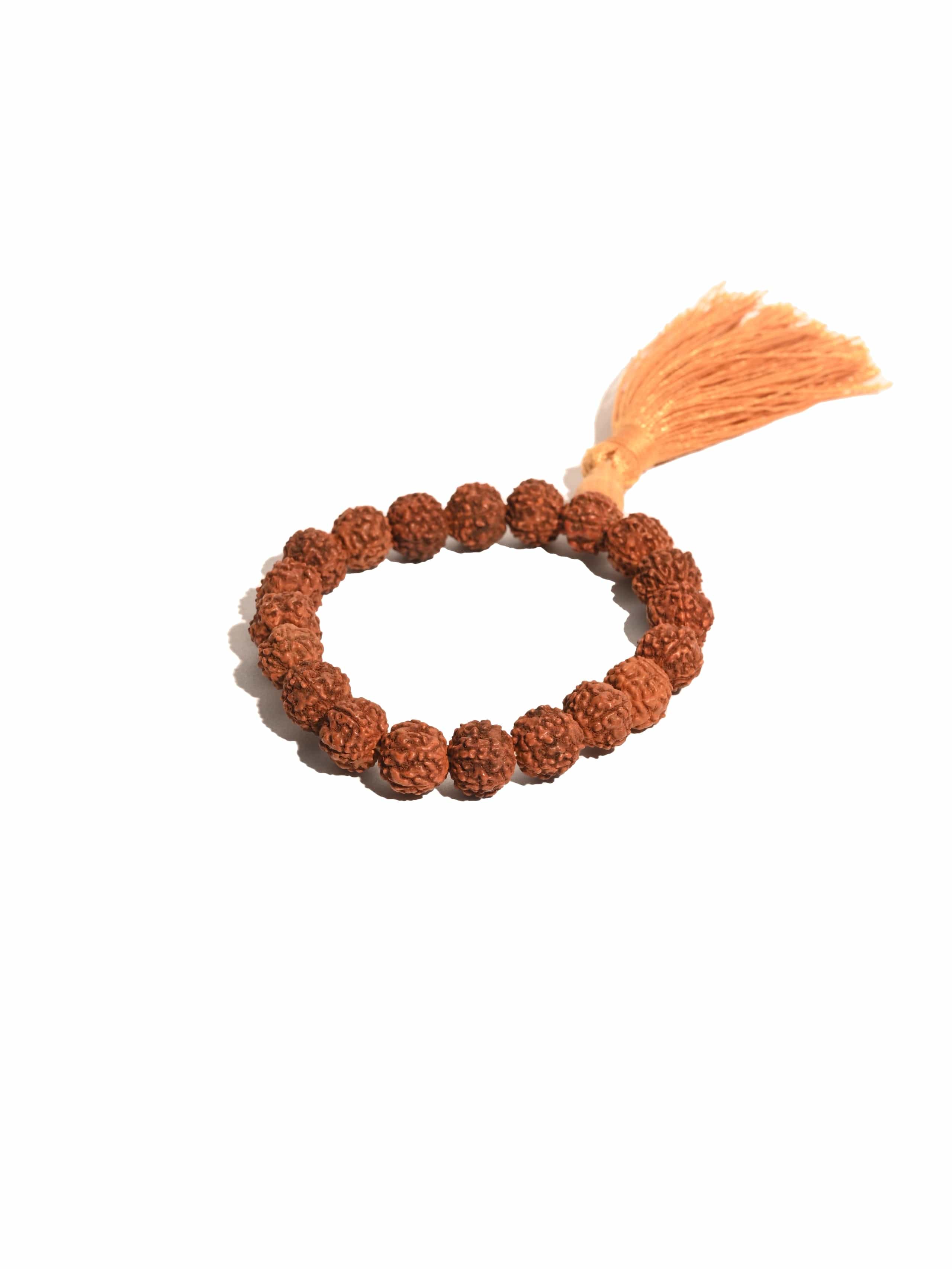 Nepali Rudraksha Bead Wrist Mala - Stretchy - Image 4