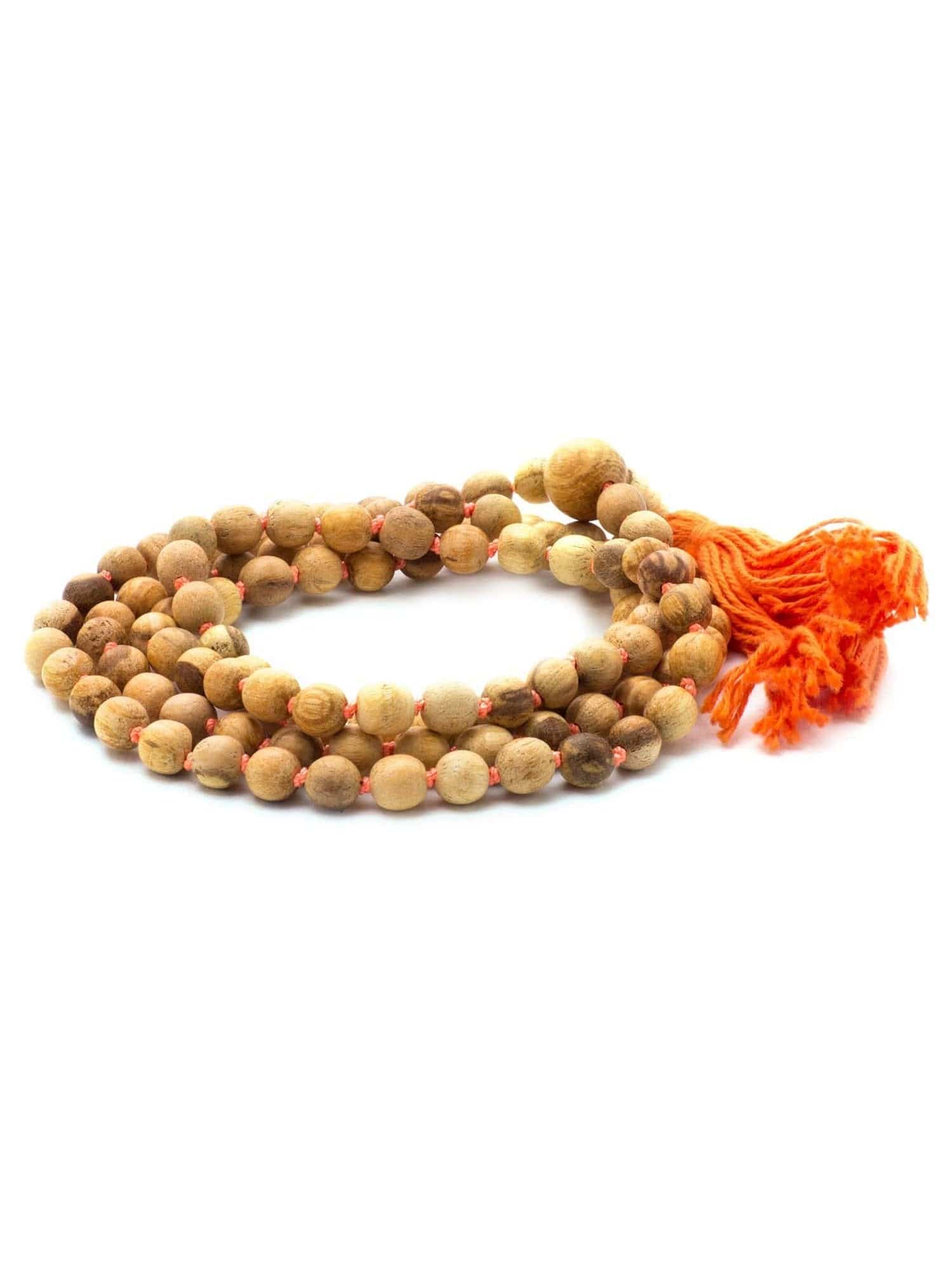 Palo Santo Wood Prayer Bead Mala Knotted - Image 4