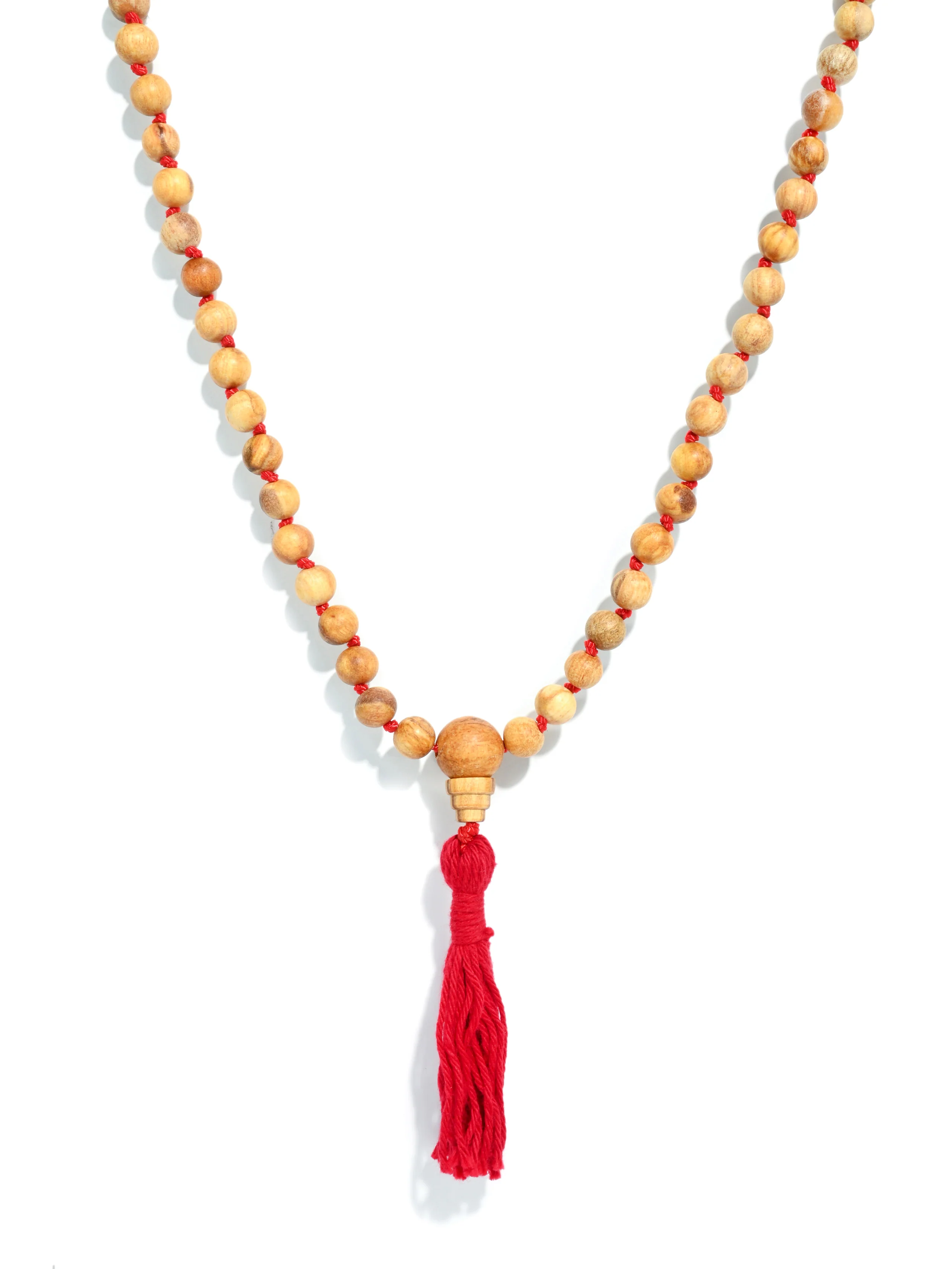 Palo Santo Wood Prayer Bead Mala Knotted - Image 5