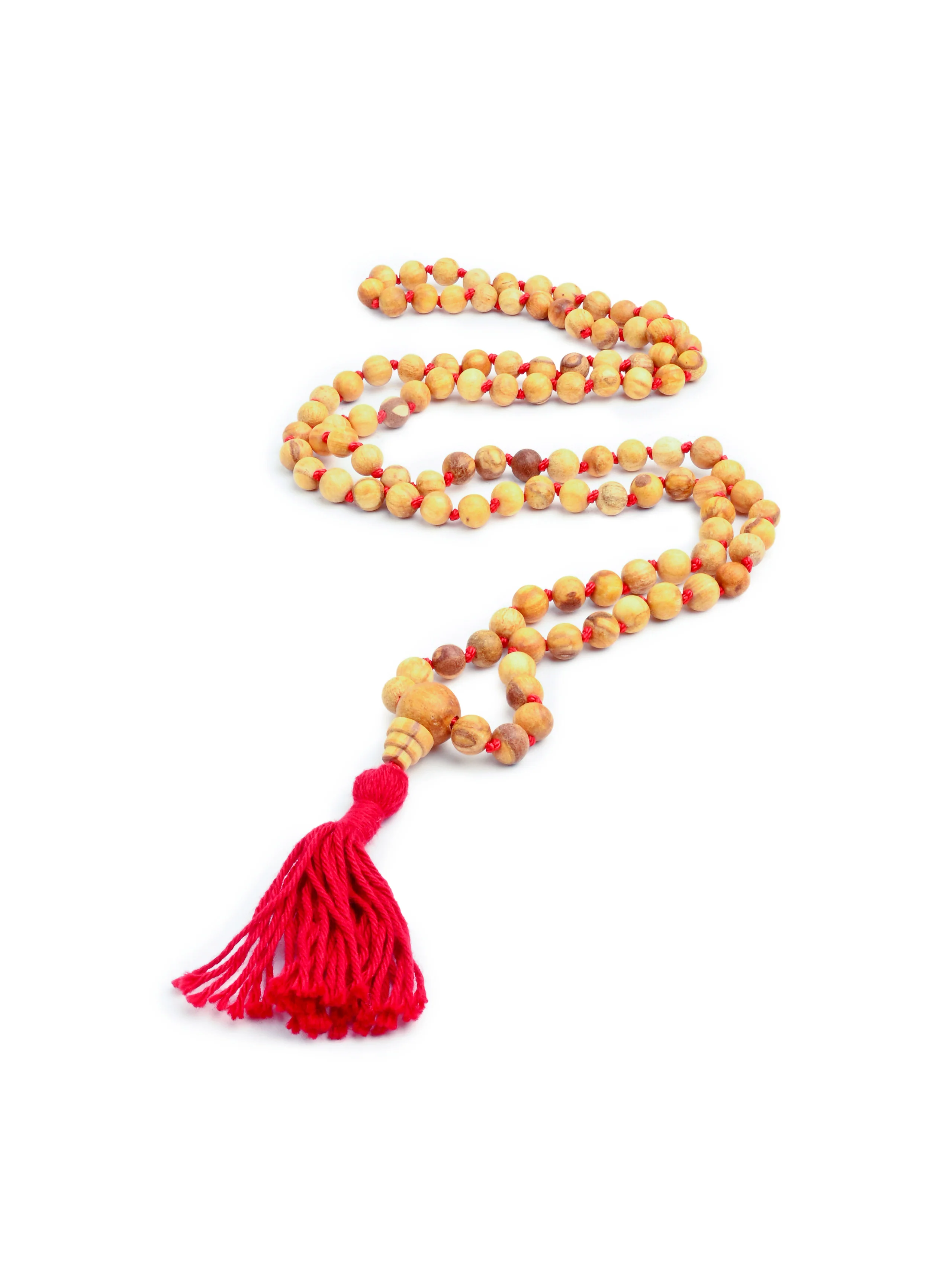 Palo Santo Wood Prayer Bead Mala Knotted - Image 6