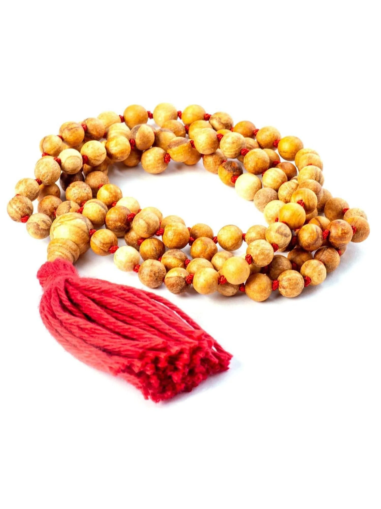 Palo Santo Wood Prayer Bead Mala Knotted - Image 8