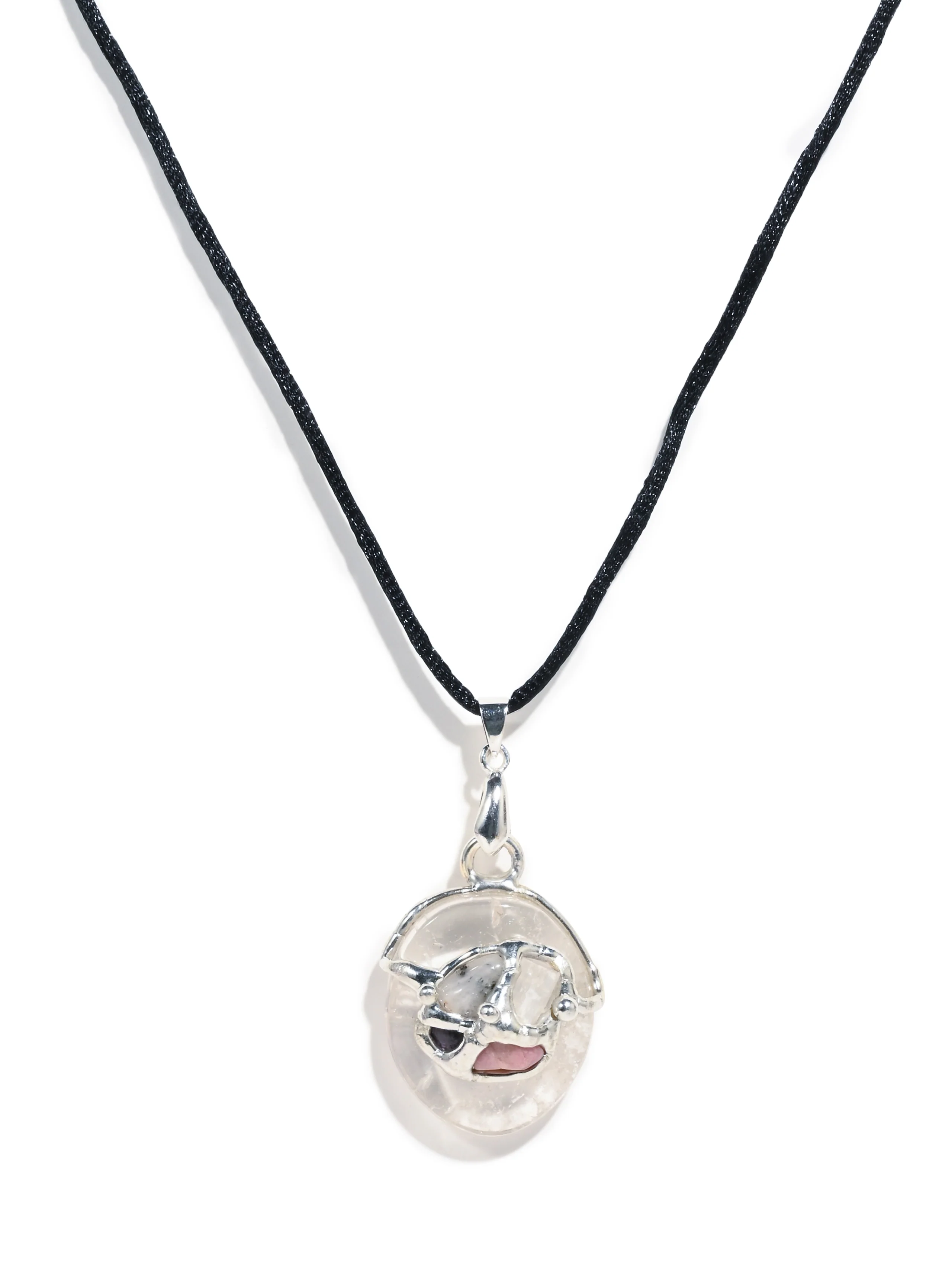 Peacemaker Crystal Gem Drop Pendant Necklace
