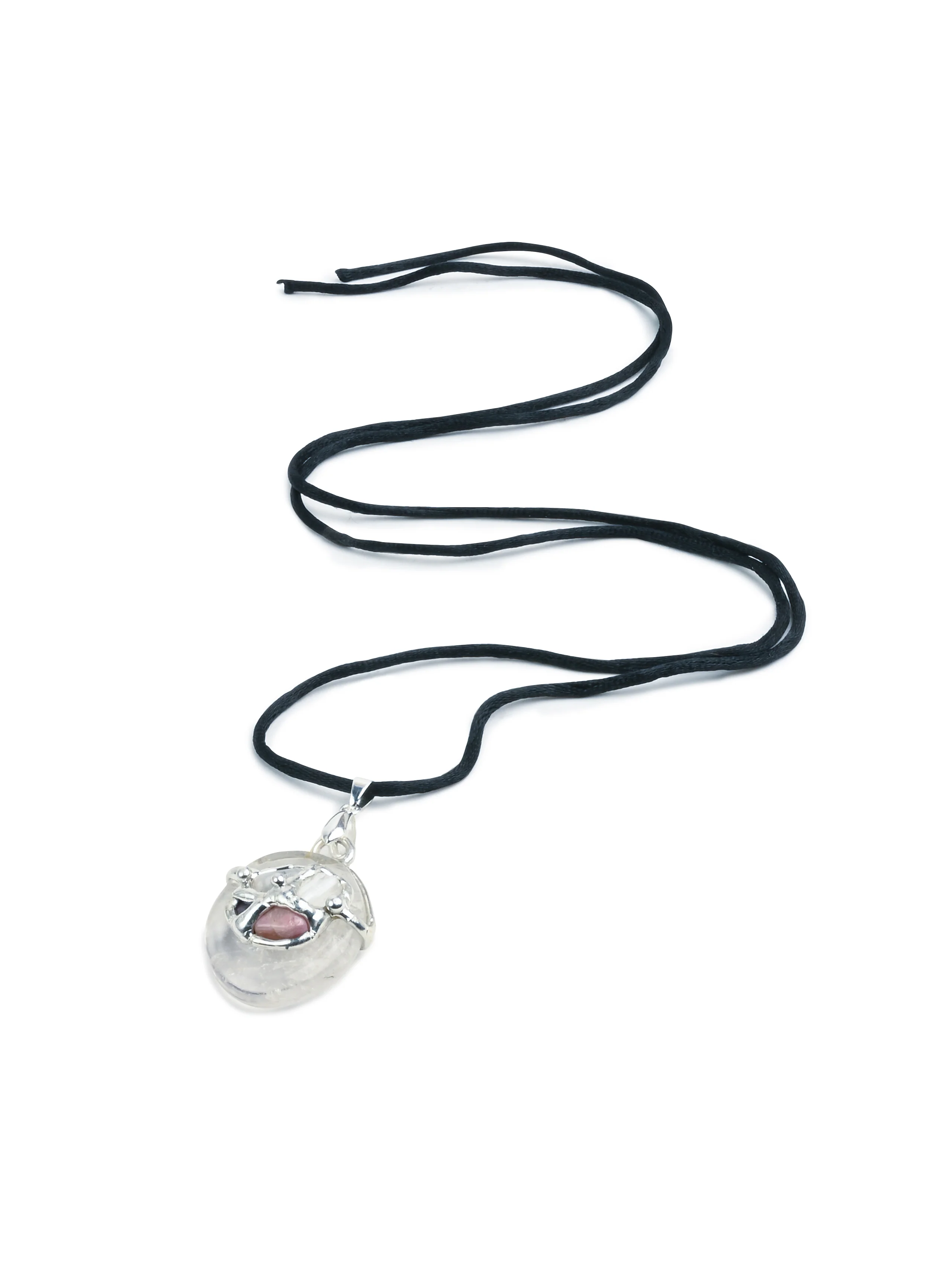 Peacemaker Crystal Gem Drop Pendant Necklace - Image 2