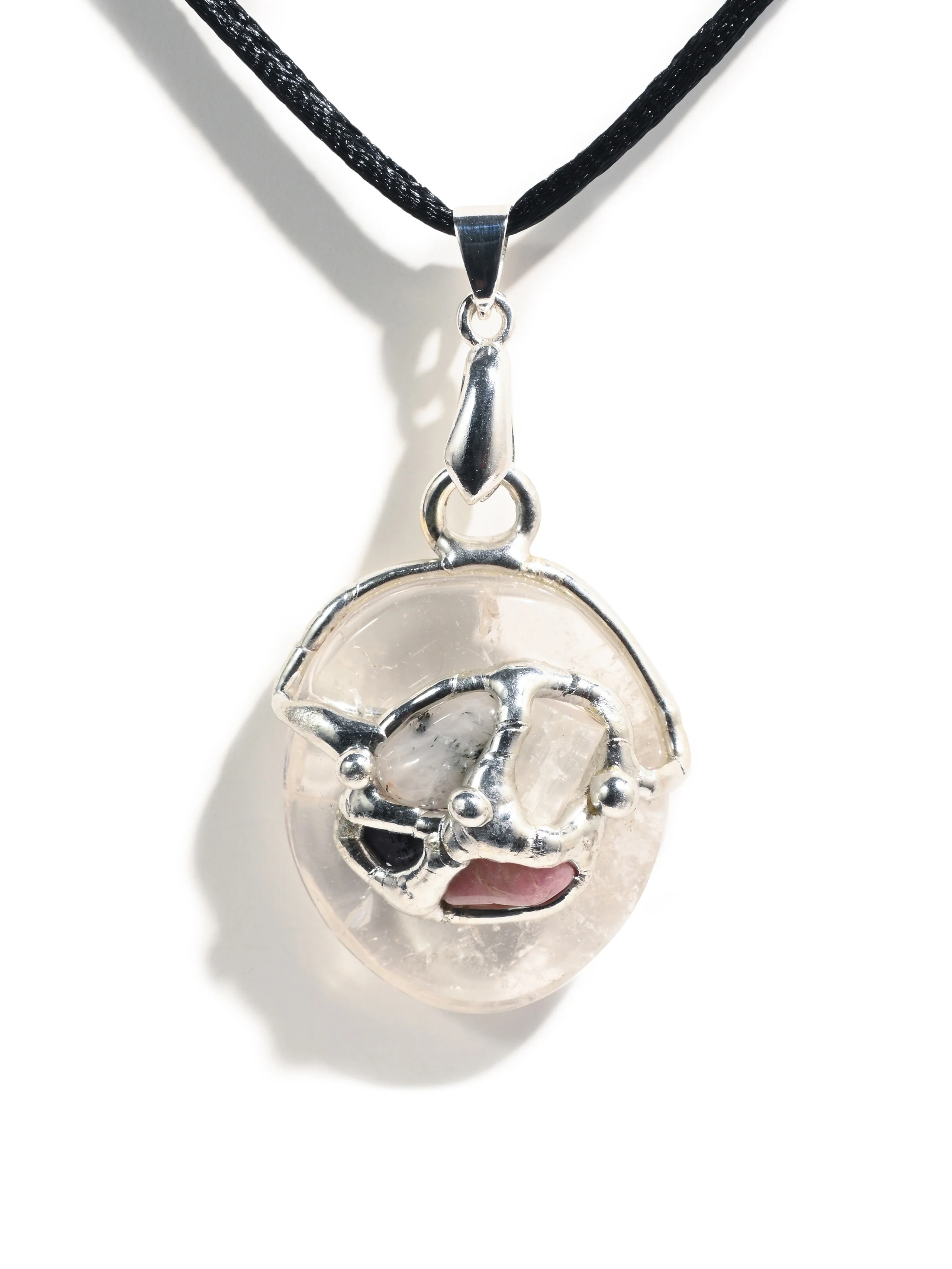 Peacemaker Crystal Gem Drop Pendant Necklace - Image 3