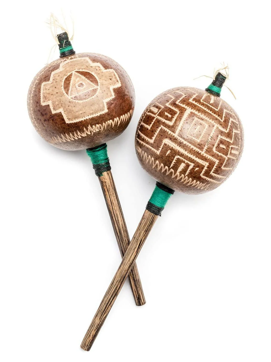 Peruvian Amazon Gourd Rattle - Chakana - Image 4