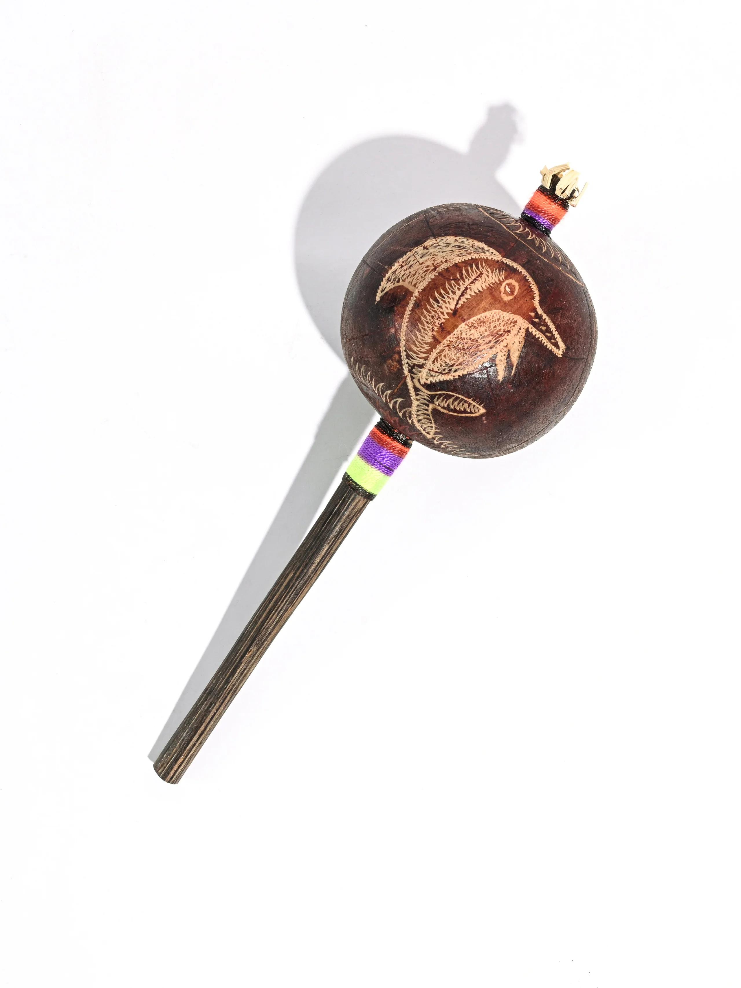 Peruvian Amazon Gourd Rattle - Dolphin - Image 5