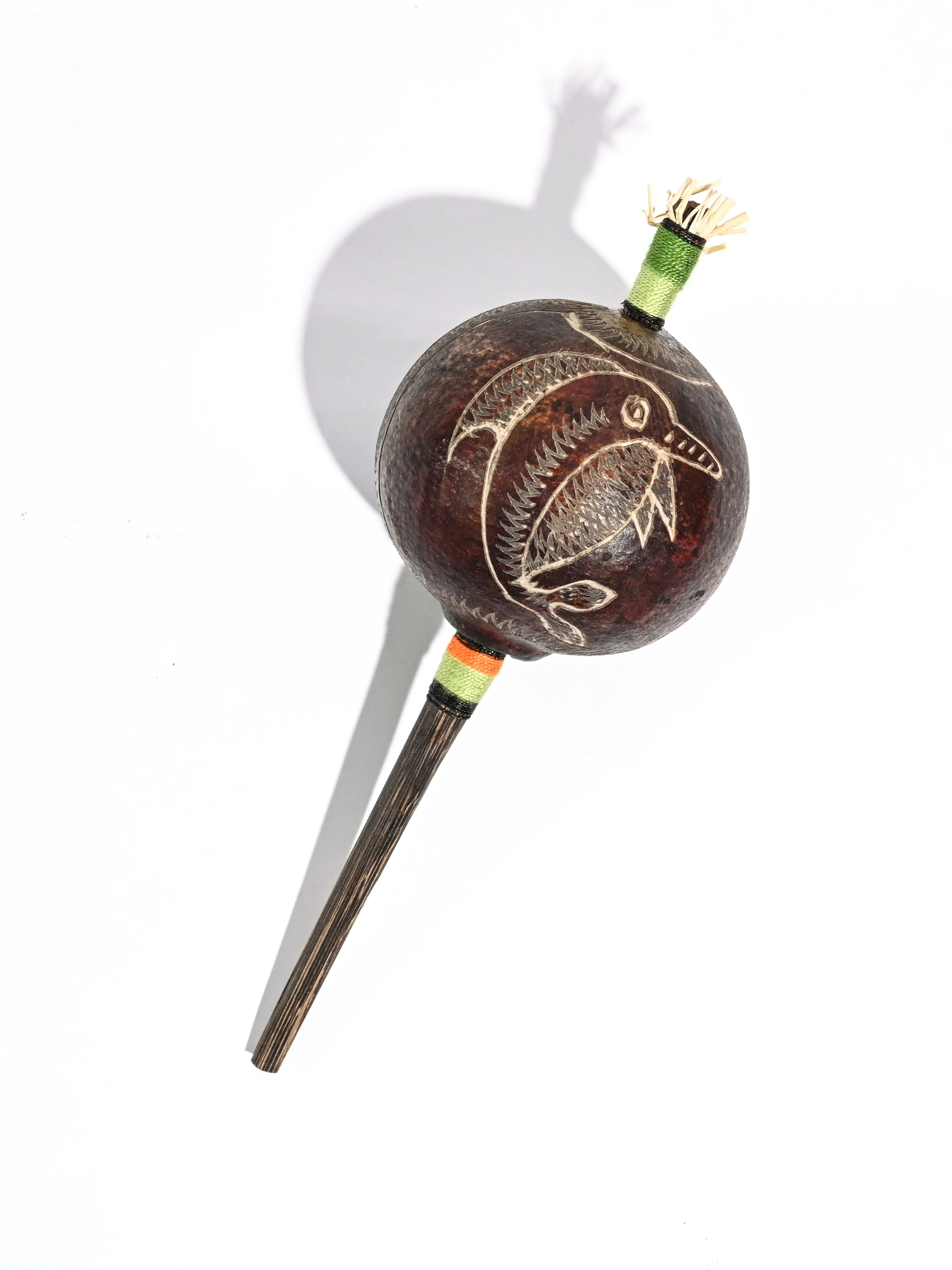 Peruvian Amazon Gourd Rattle - Dolphin - Image 6