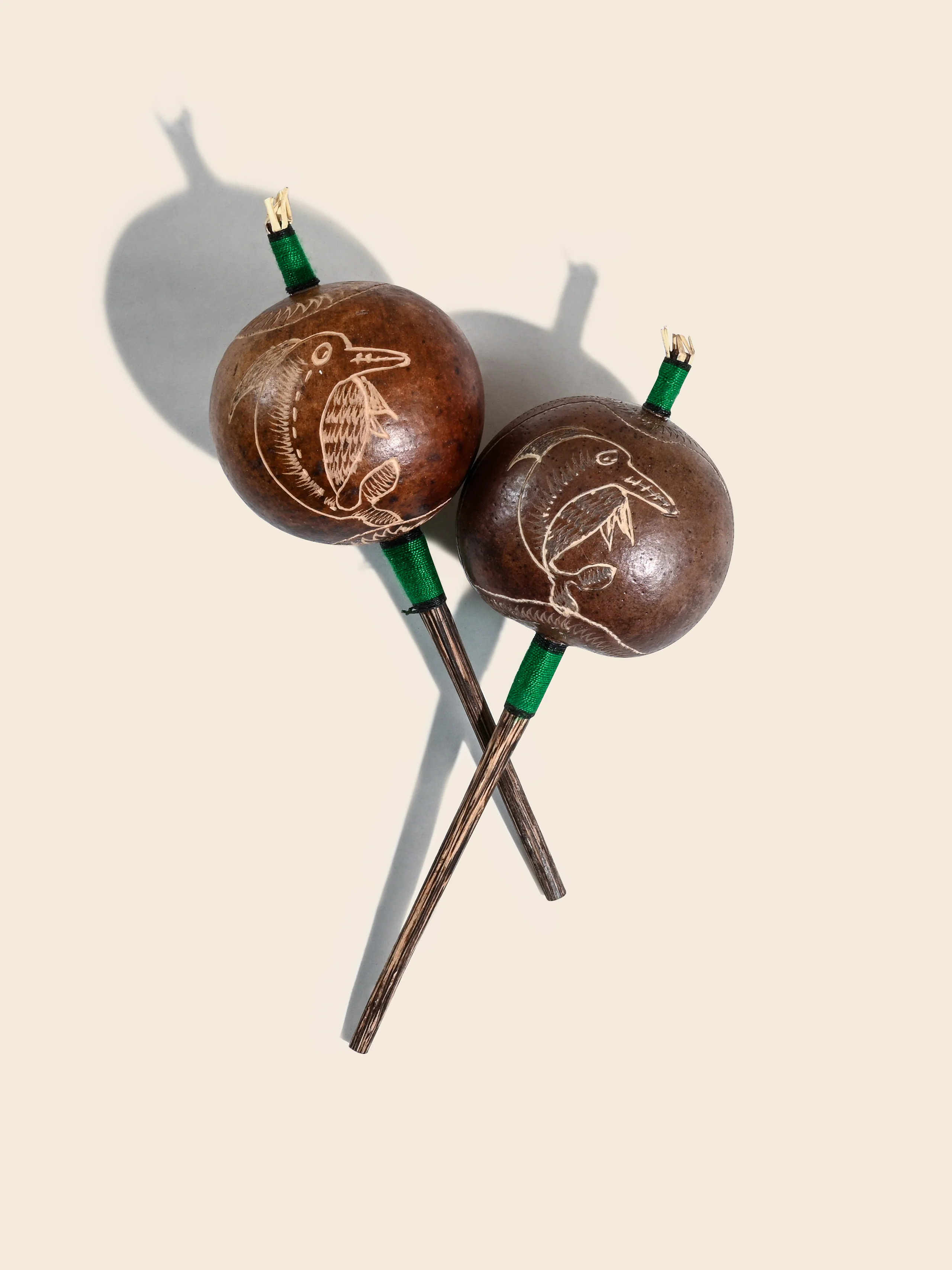 Peruvian Amazon Gourd Rattle - Dolphin - Image 7