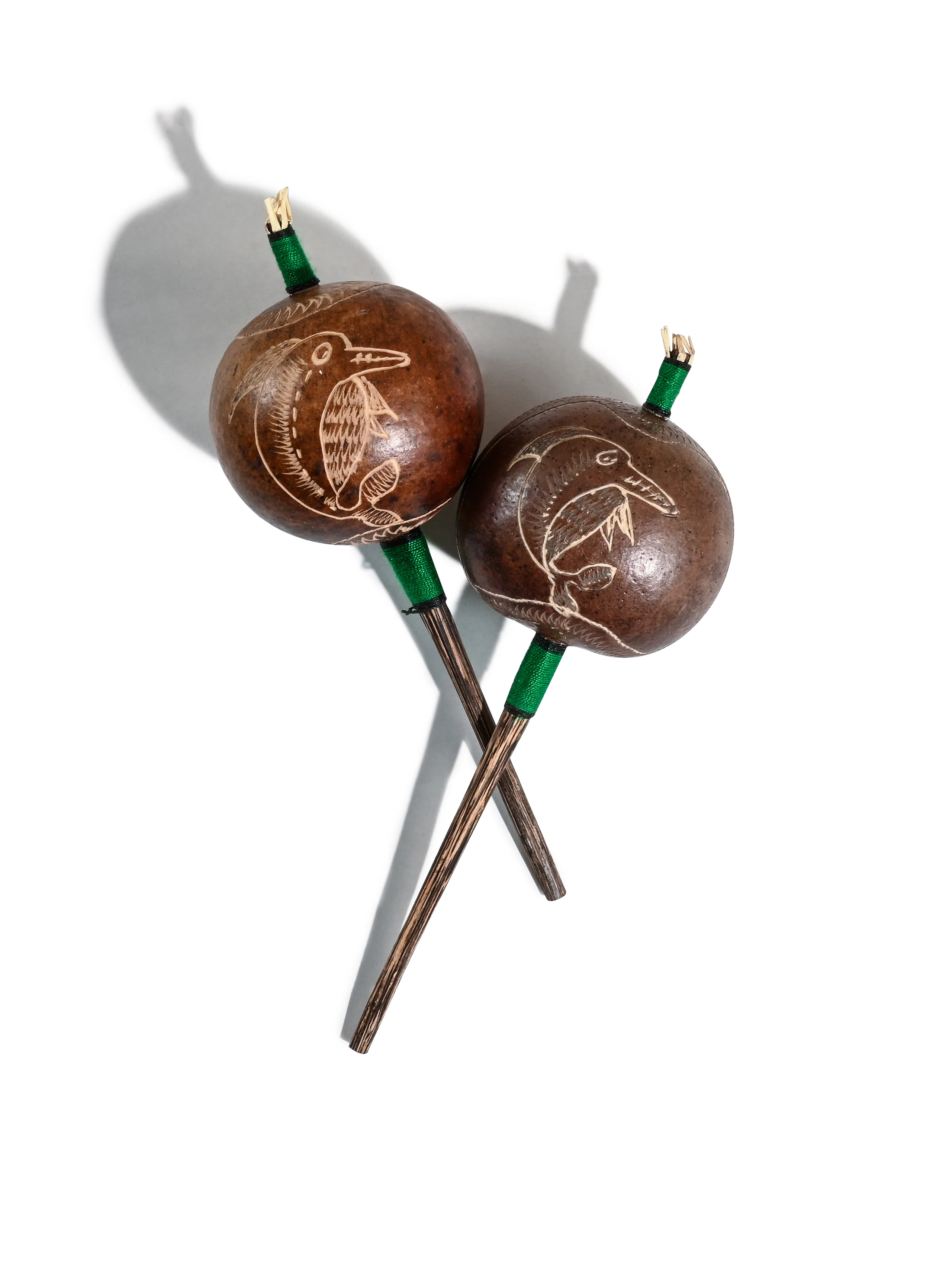 Peruvian Amazon Gourd Rattle - Dolphin - Image 9