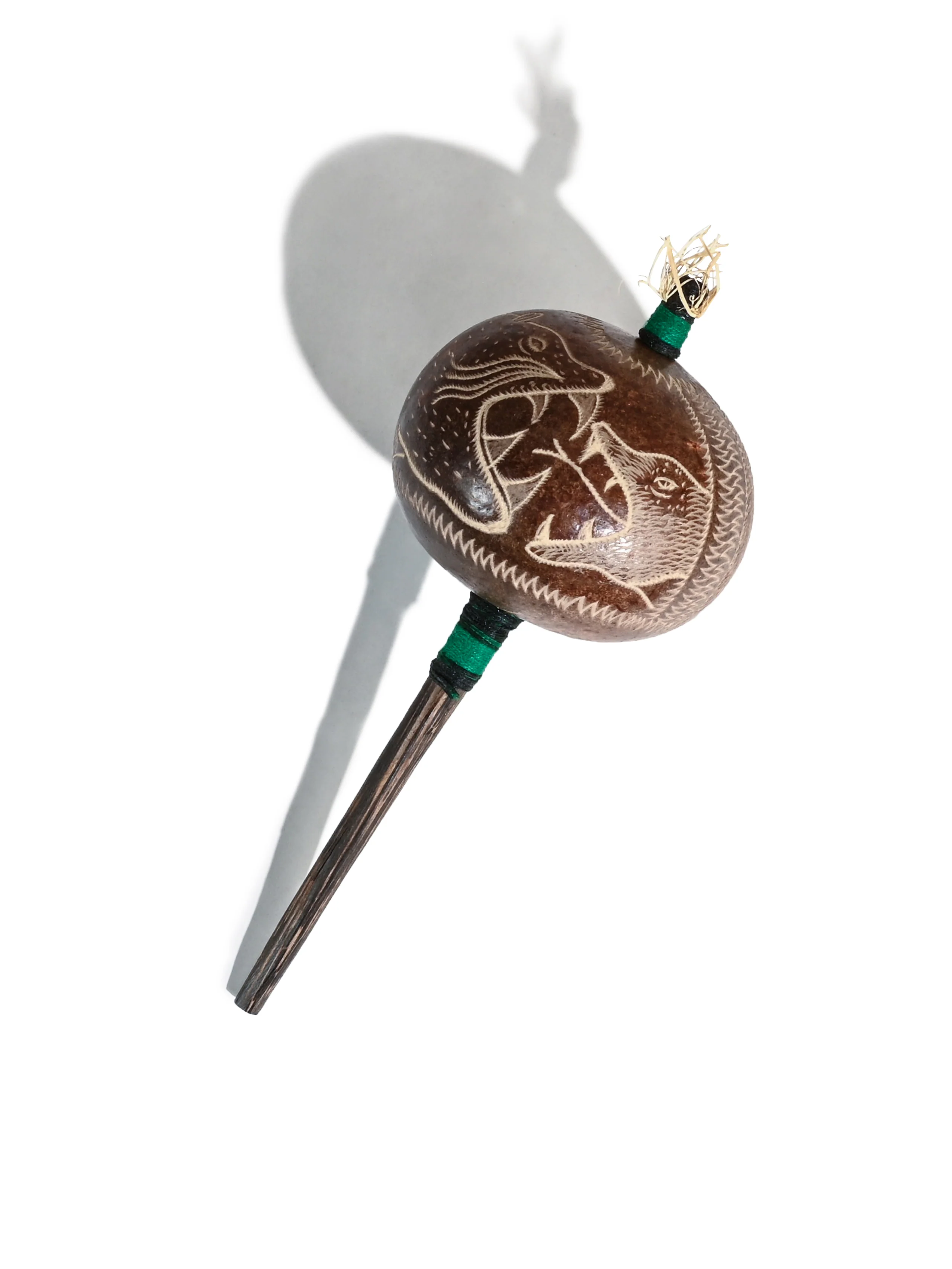 Peruvian Amazon Gourd Rattle - Four Directions - Image 10