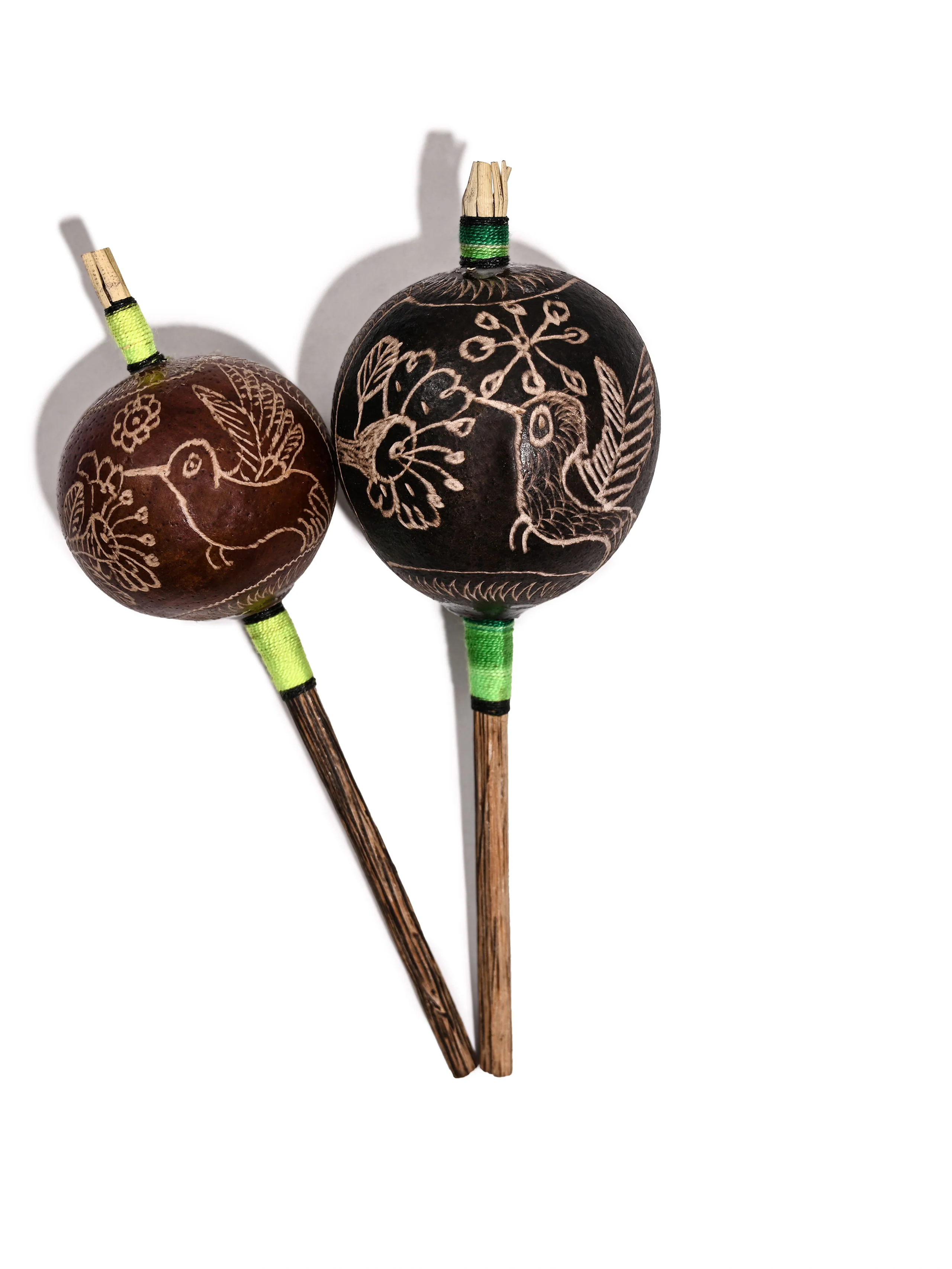 Peruvian Amazon Gourd Rattle - Hummingbird - Image 6