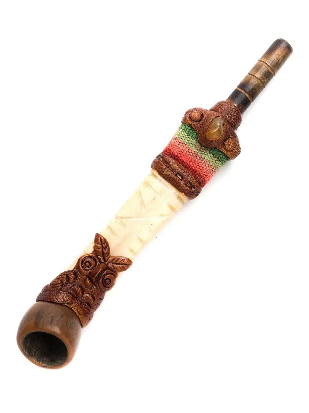 Peruvian Bone Smoking Pipe - Image 2