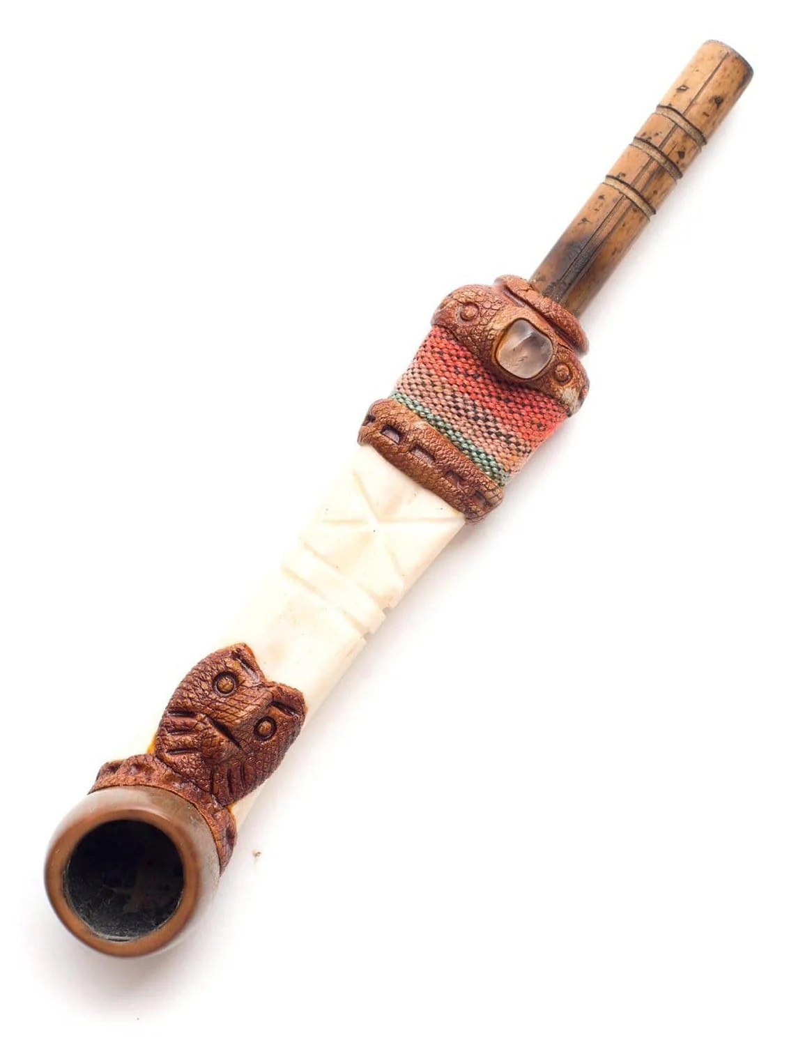 Peruvian Bone Smoking Pipe - Image 6