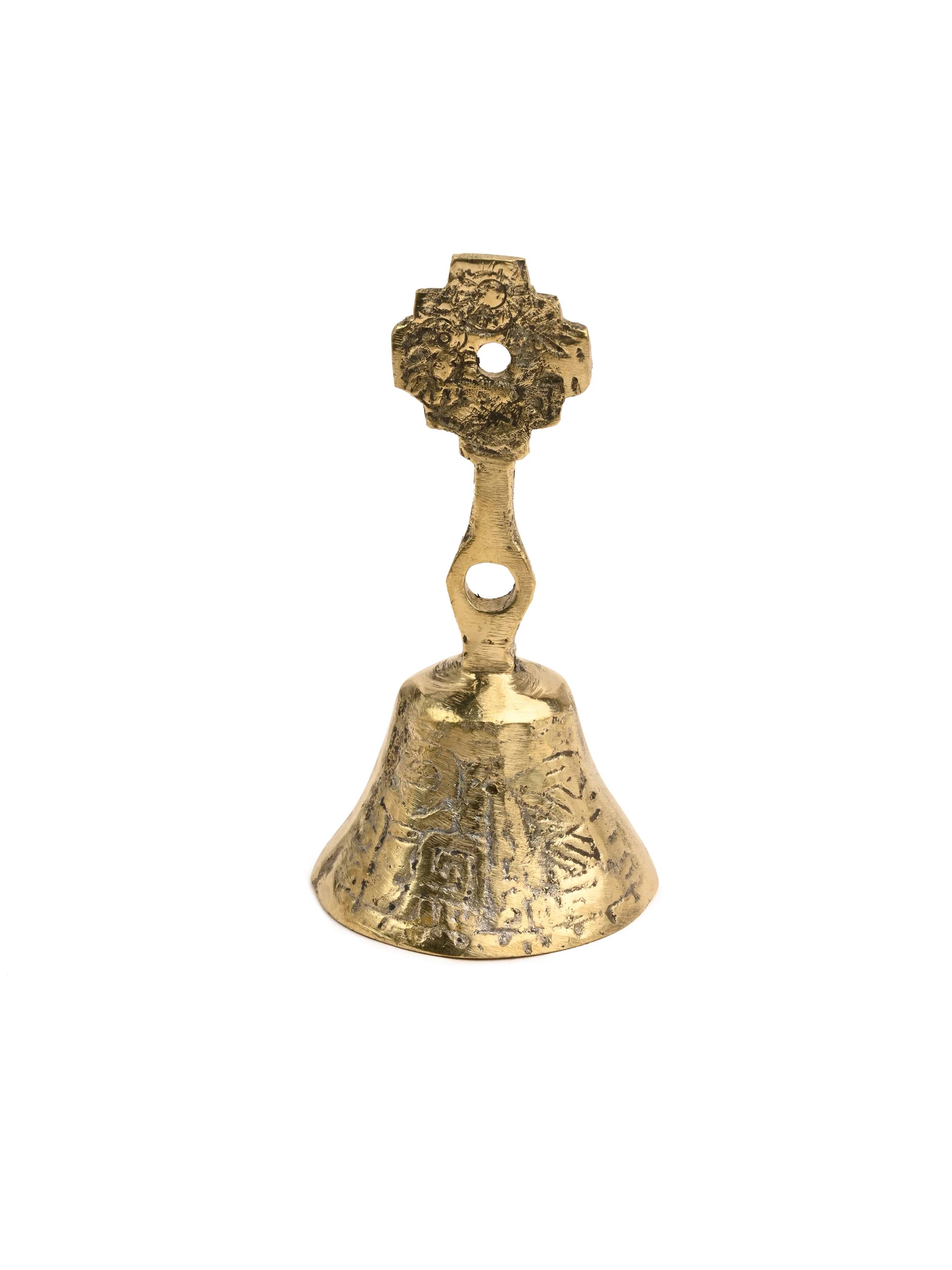 Peruvian Brass Bell Chakana - Image 3