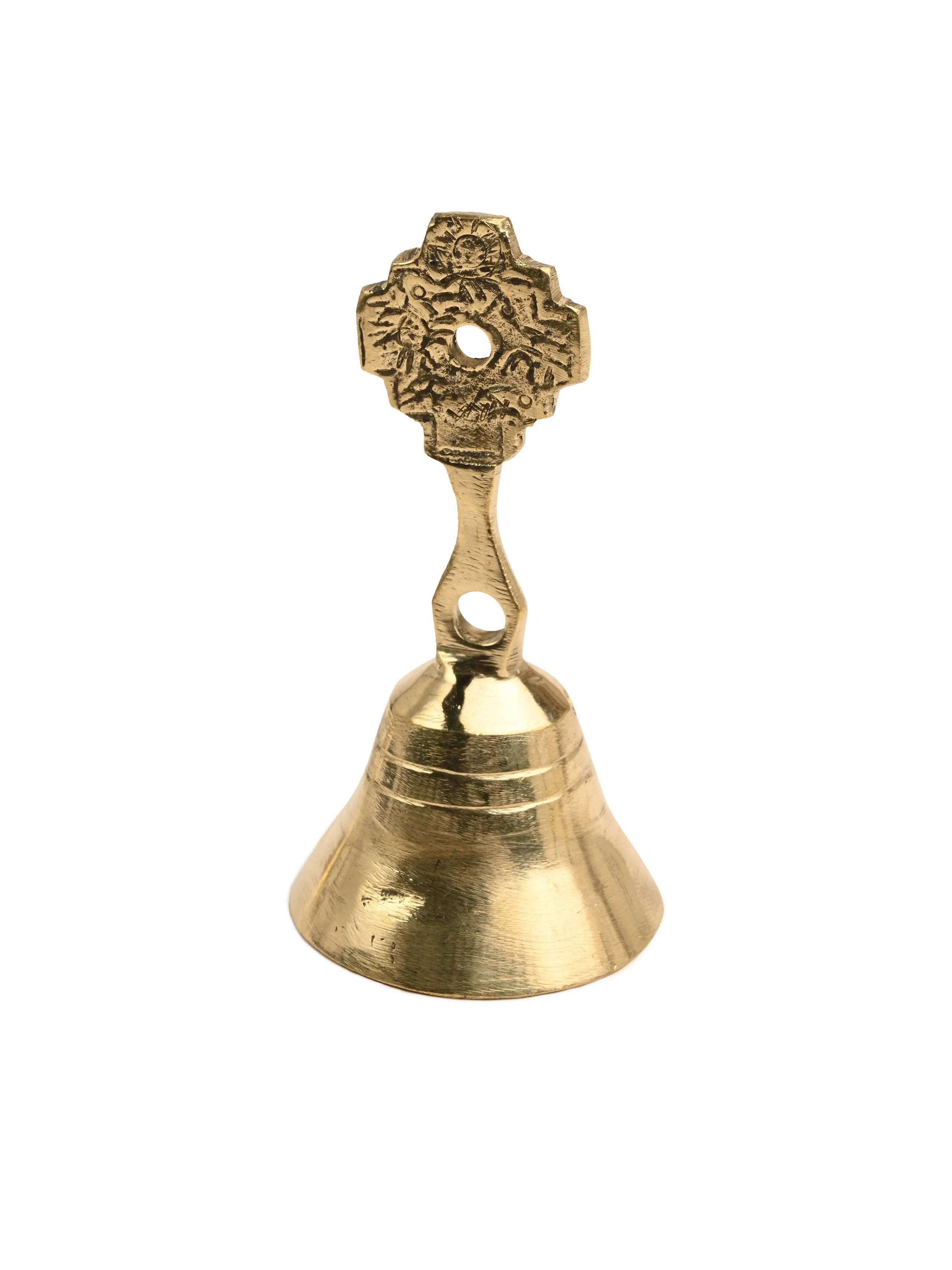 Peruvian Brass Bell Chakana - Image 4
